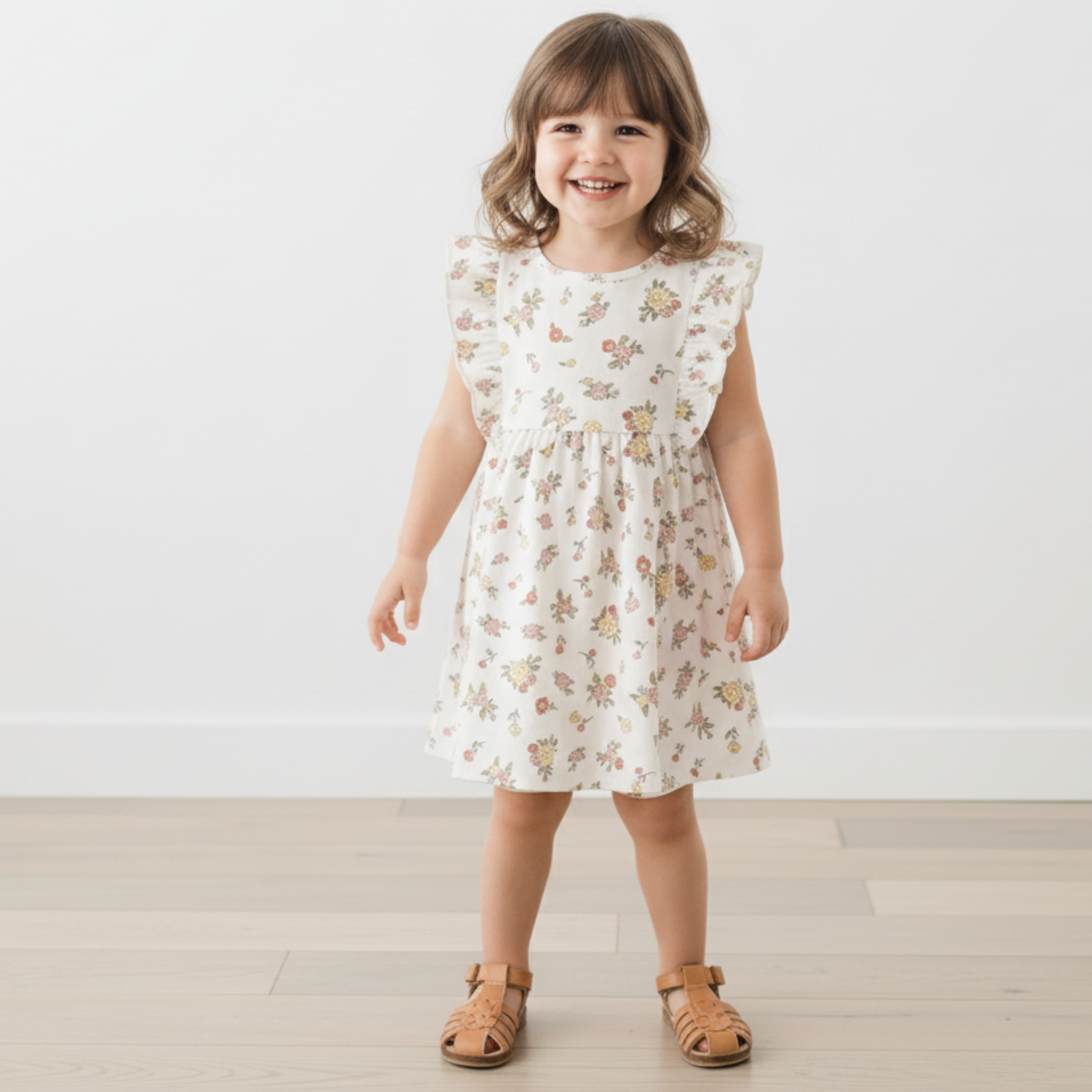 Makemake Organics - Organic Flutter Dress - Meadow
