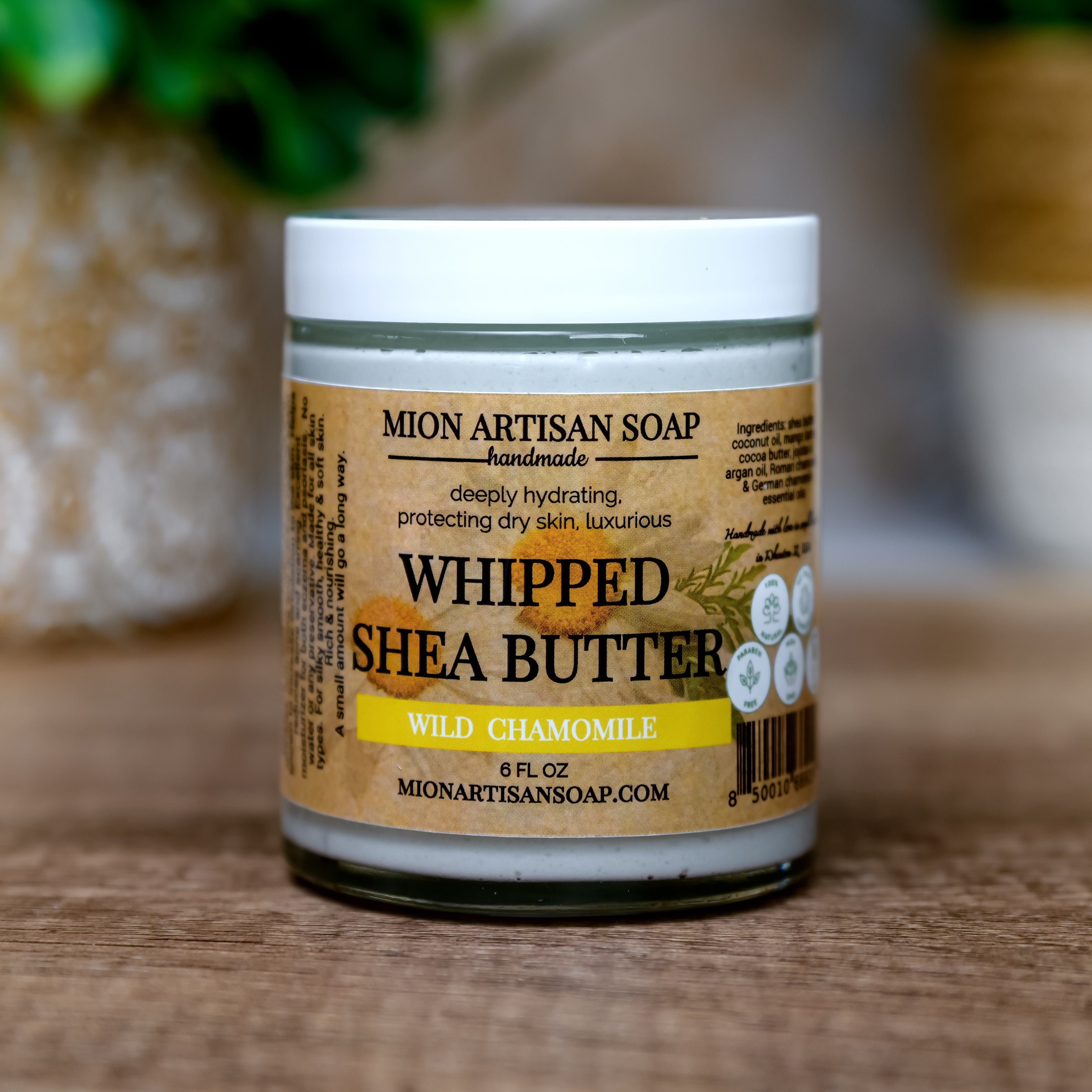 MION Artisan Soap Whipped Shea Butter - Wild Chamomile | Deeply Hydrating and Rejuvenating