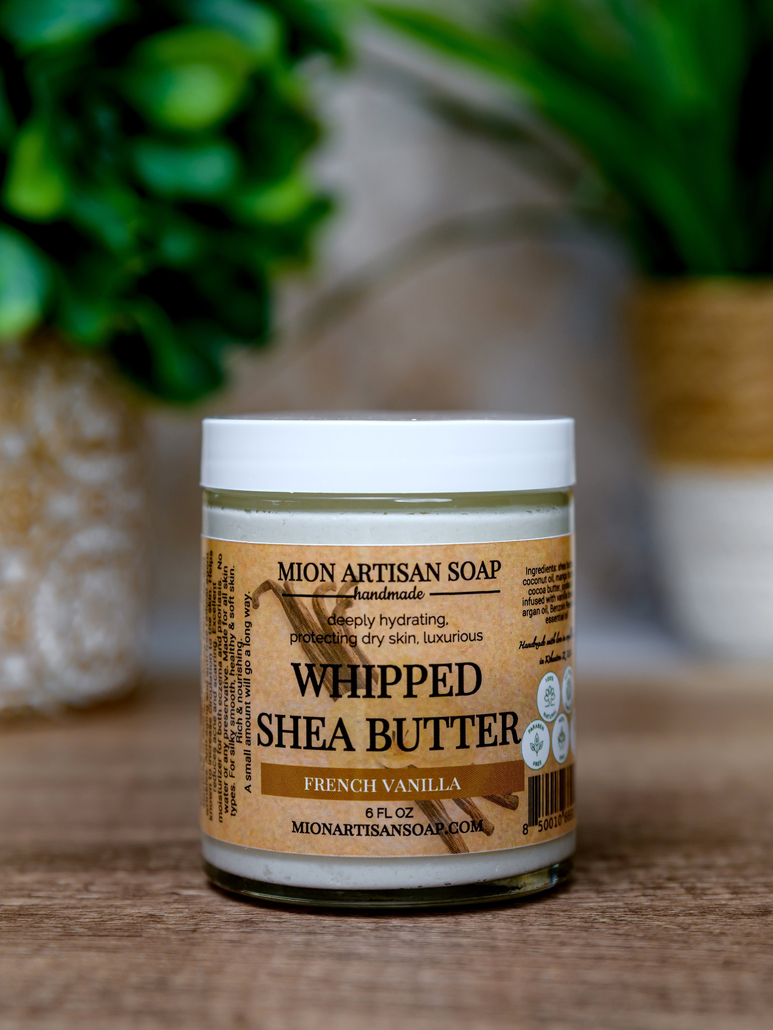 MION Artisan Soap Whipped Shea Butter | Deeply Hydrating and Rejuvenating
