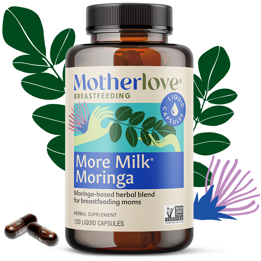 Motherlove Herbal Company More Milk® Moringa - Liquid Capsules