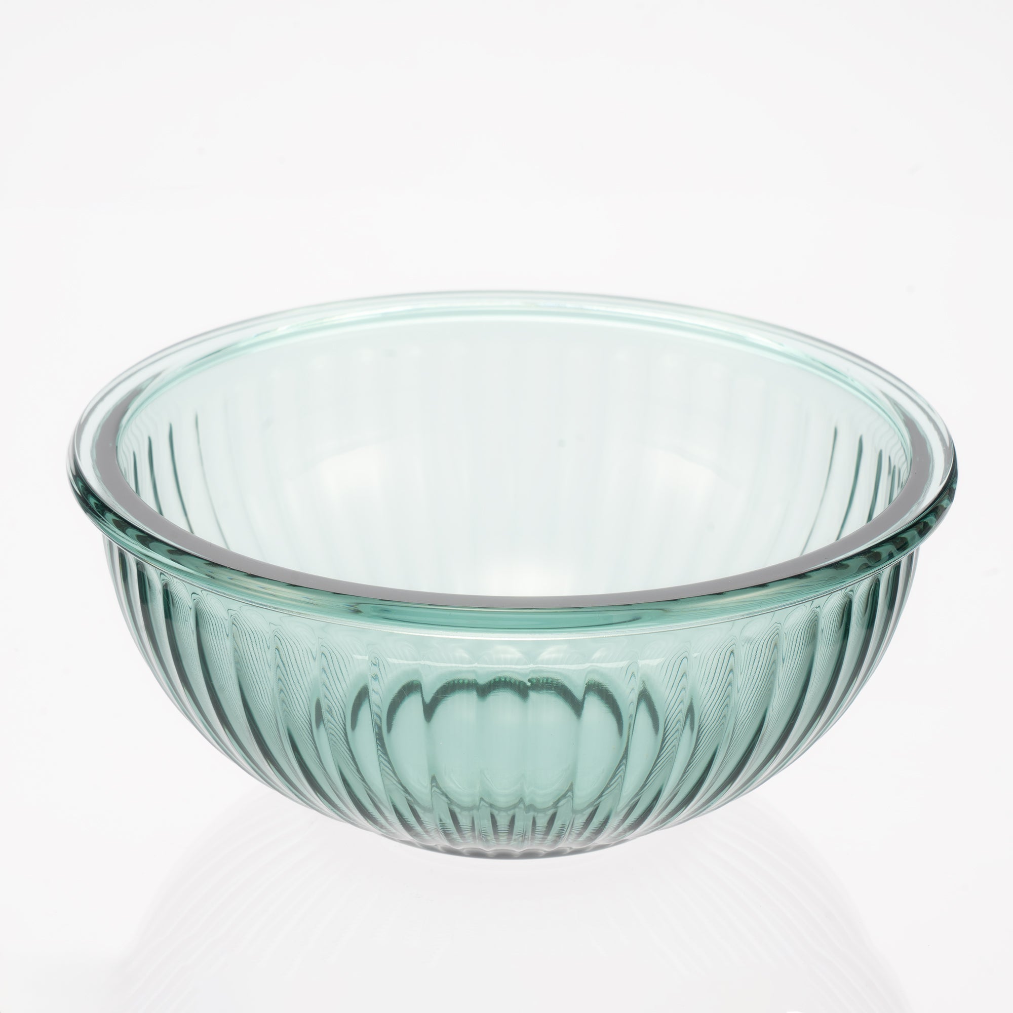 Genicook Borosilicate Glass Mixing Bowl Set- Diamond Blue (W/ Handle)