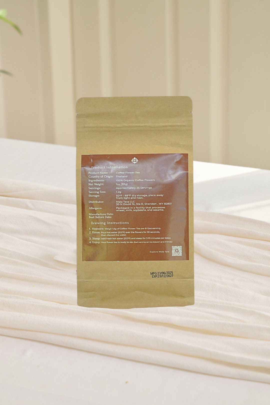 Mala Tara Coffee Flower Tea Pouch