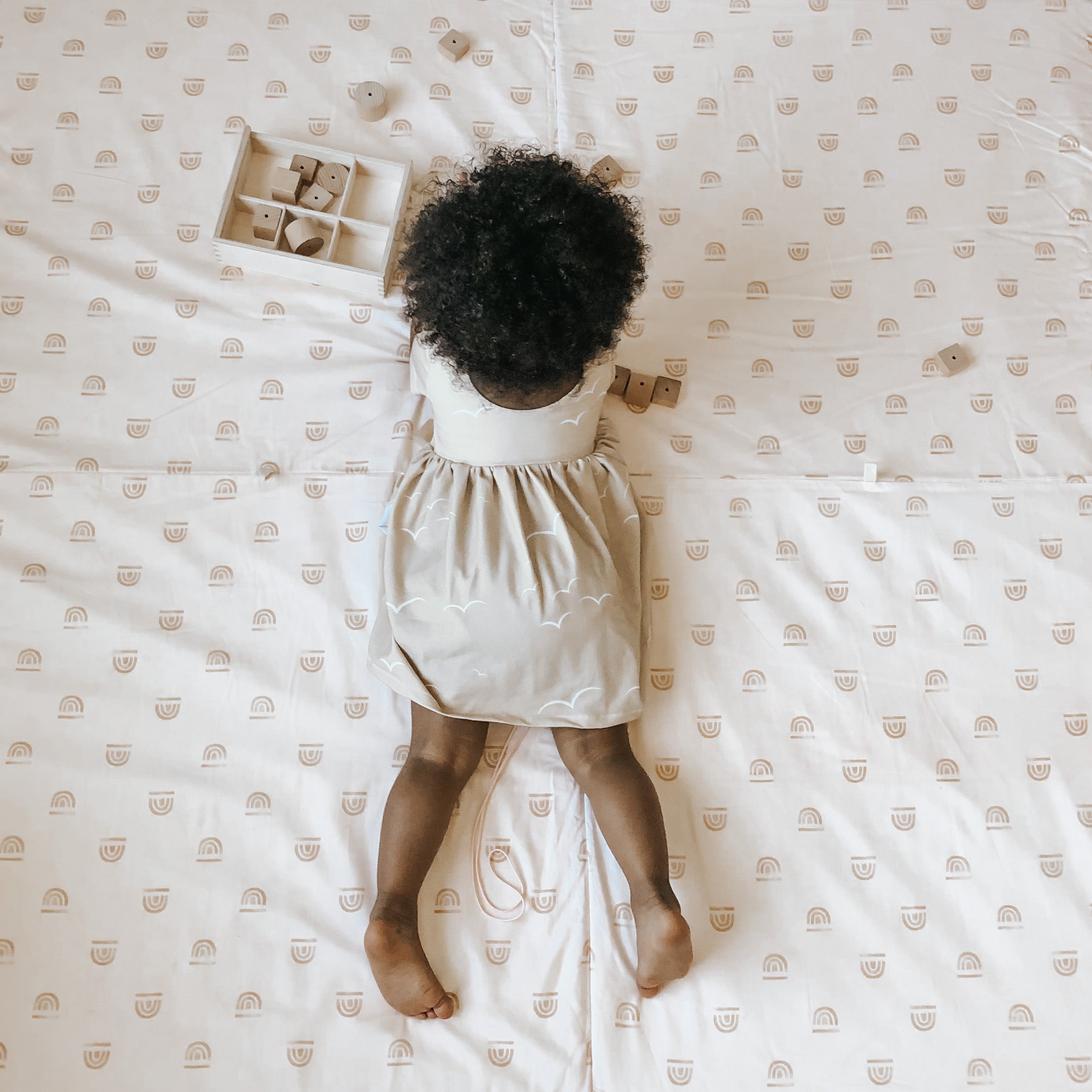 Toki Mats Rainbow Peach Organic Cotton Mat