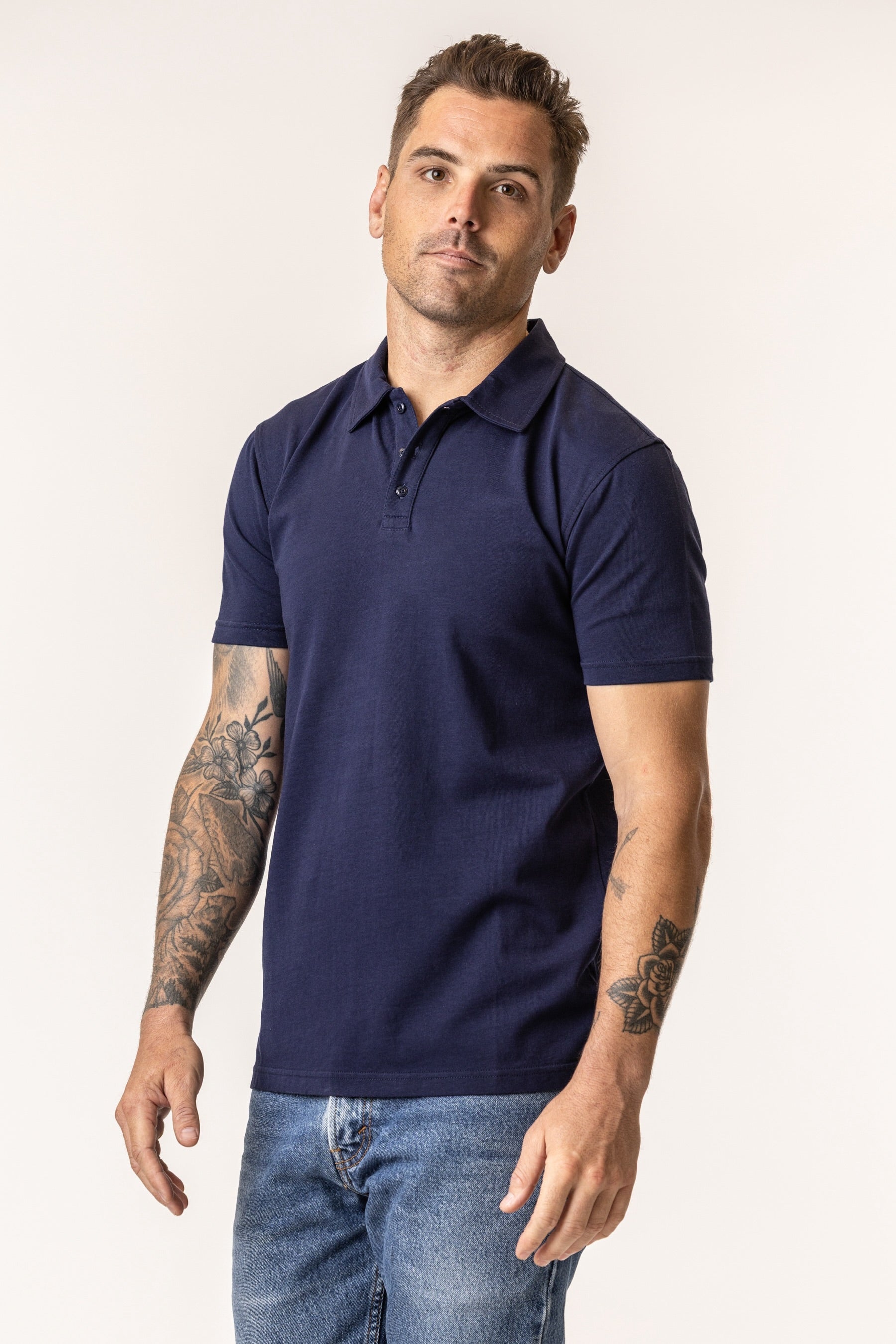 Vottera Men's Organic Cotton Polo - Slim fit