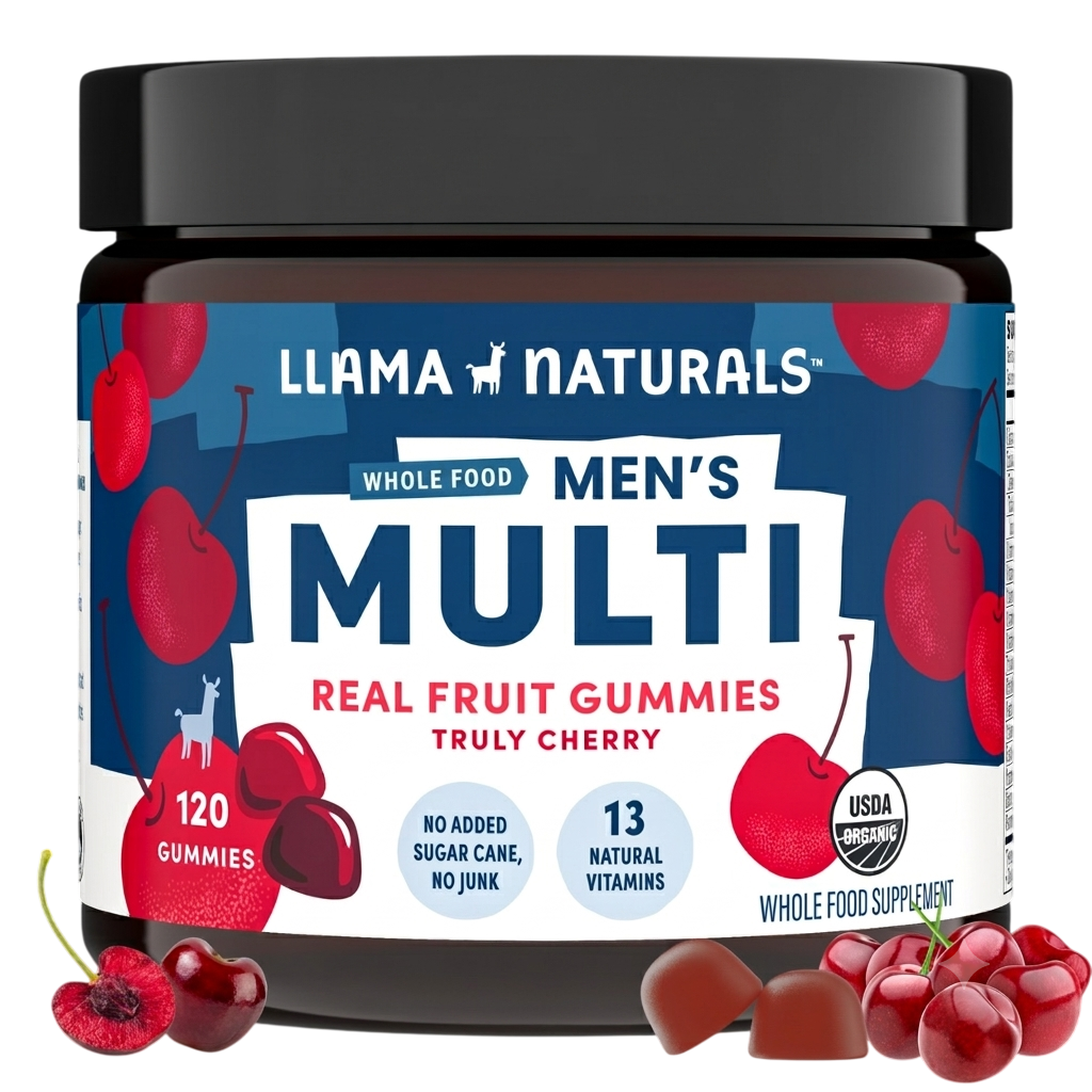 Llama Naturals Mens Multivitamin Gummies, Cherry (120 ct)