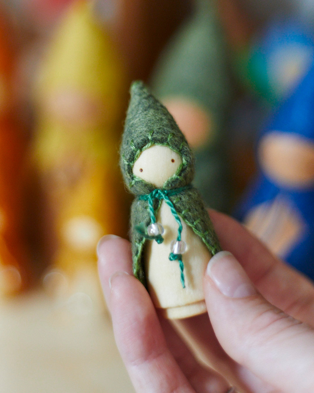 Wonderheart Mini Rainbow Wooden Gnome Set