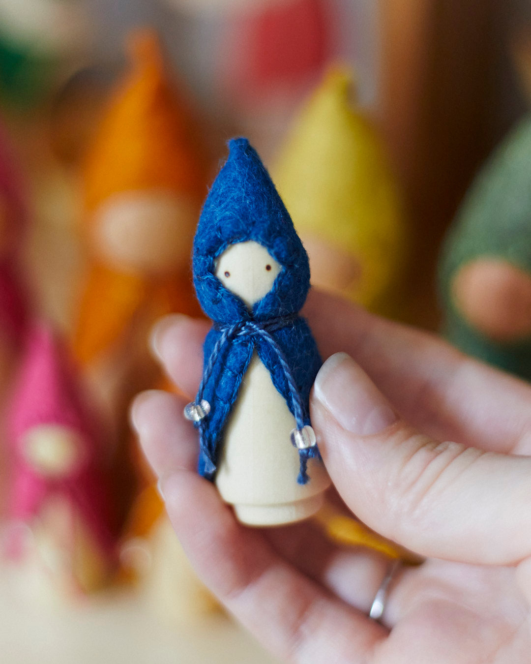 Wonderheart Mini Rainbow Wooden Gnome Set