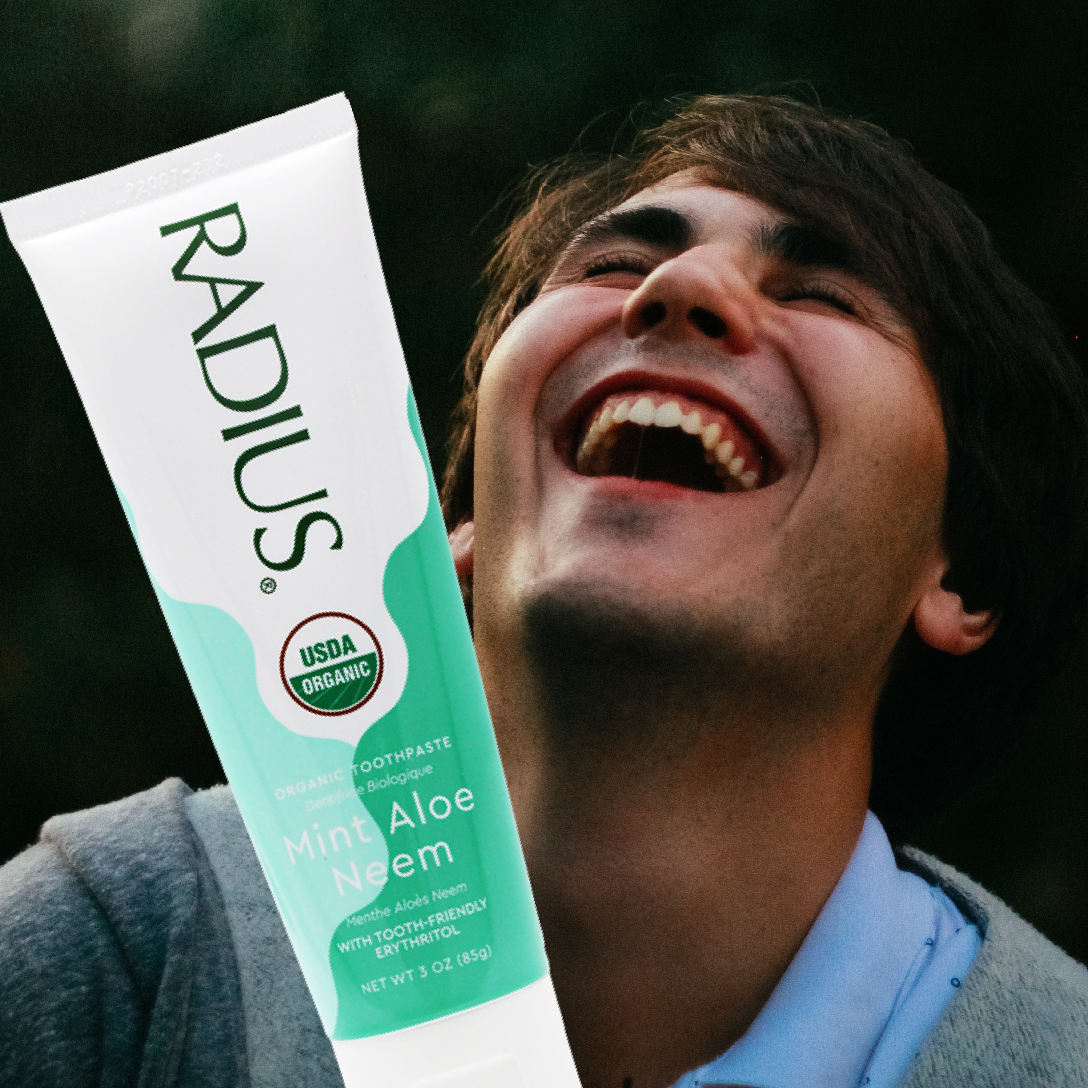 Radius USDA Organic Mint Aloe Neem Toothpaste