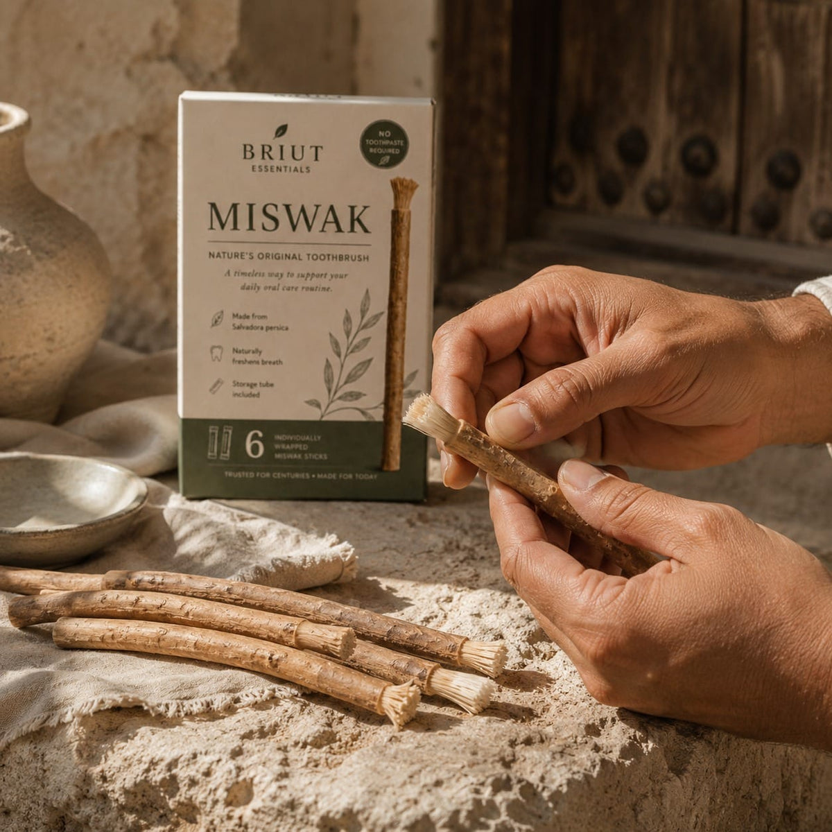 Briut Essentials - Briut Pure Miswak - 6 pack