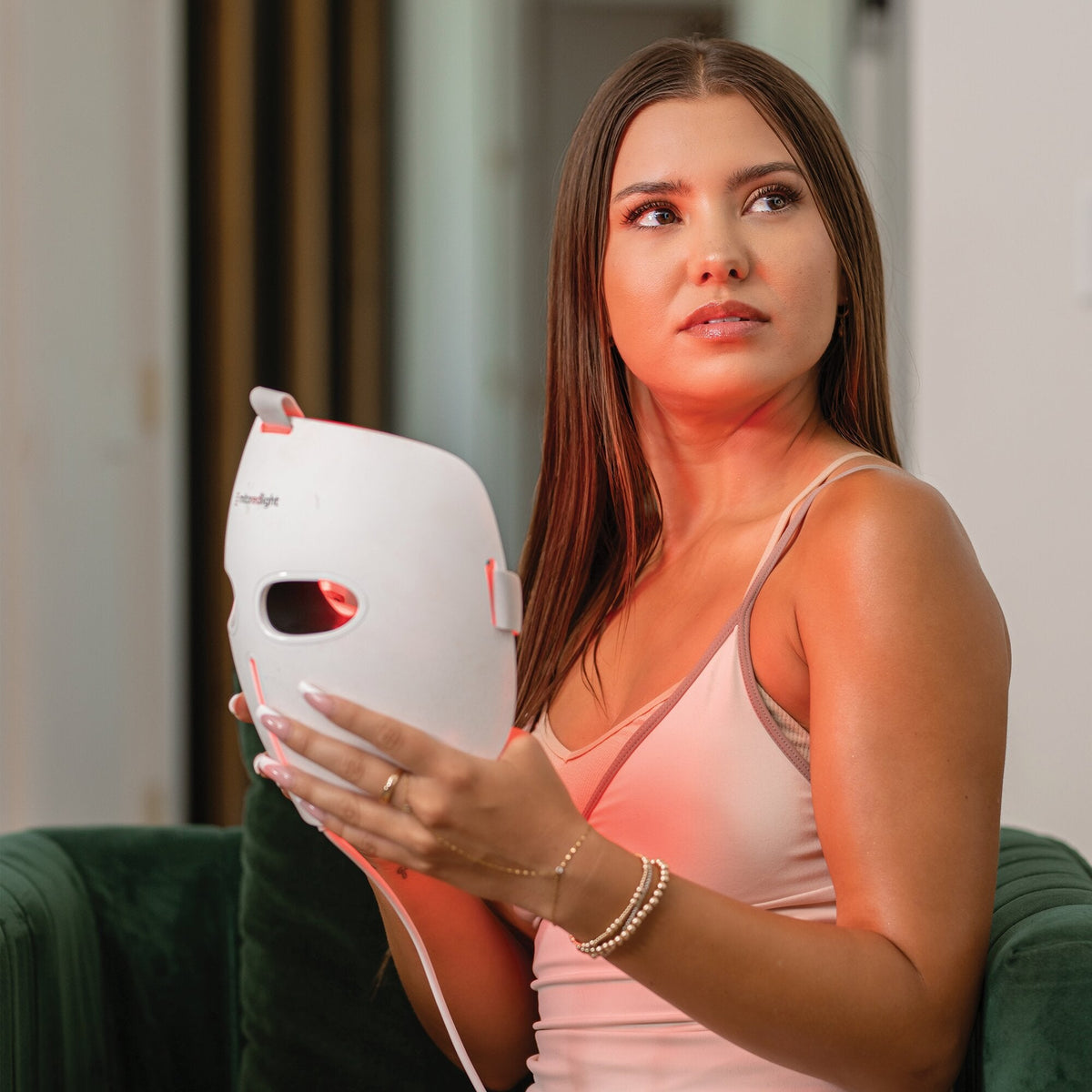 MitoGLOW™ LED Red Light Therapy Mask | With Blue, Yellow, Red and Near Infrared LED