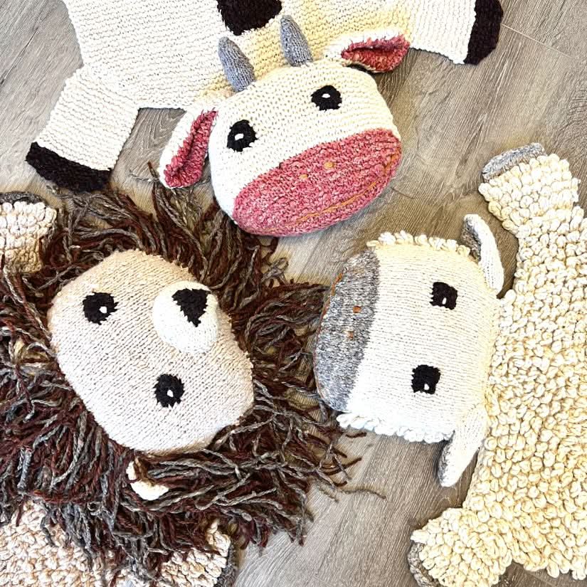 Finn + Emma Organic Wool Play Mat + Nursery Rug  | Sheep
