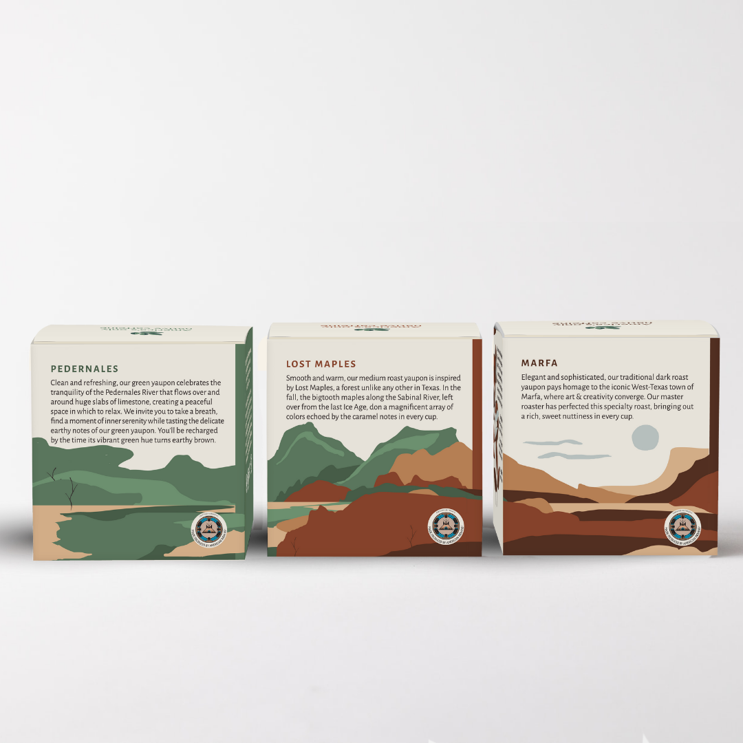 CatSpring Yaupon Multipack Yaupon Tea - 3 boxes of Yaupon Tea Bags (48 Count)