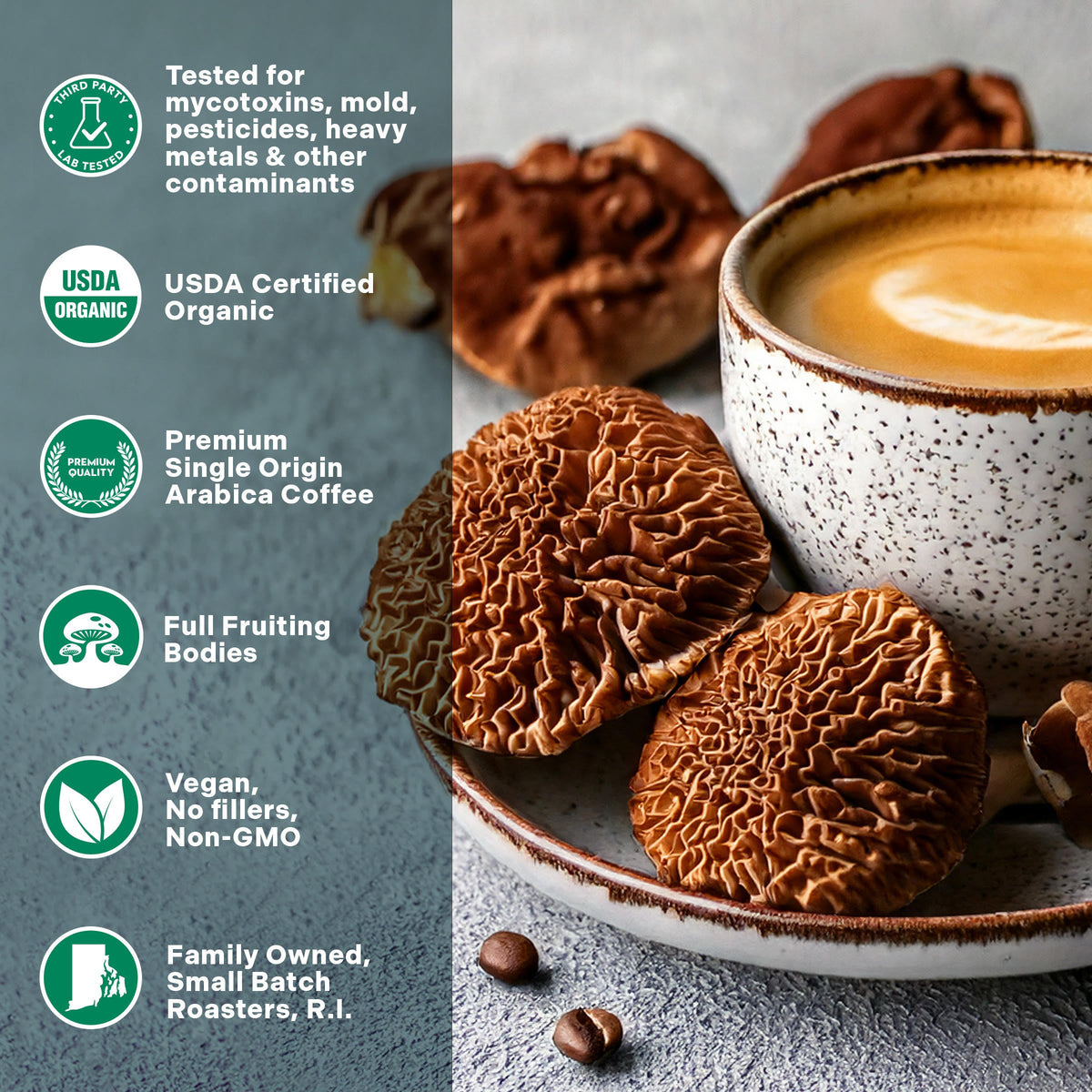 Turkey Tail and Cordyceps mushroom coffee — product image 2