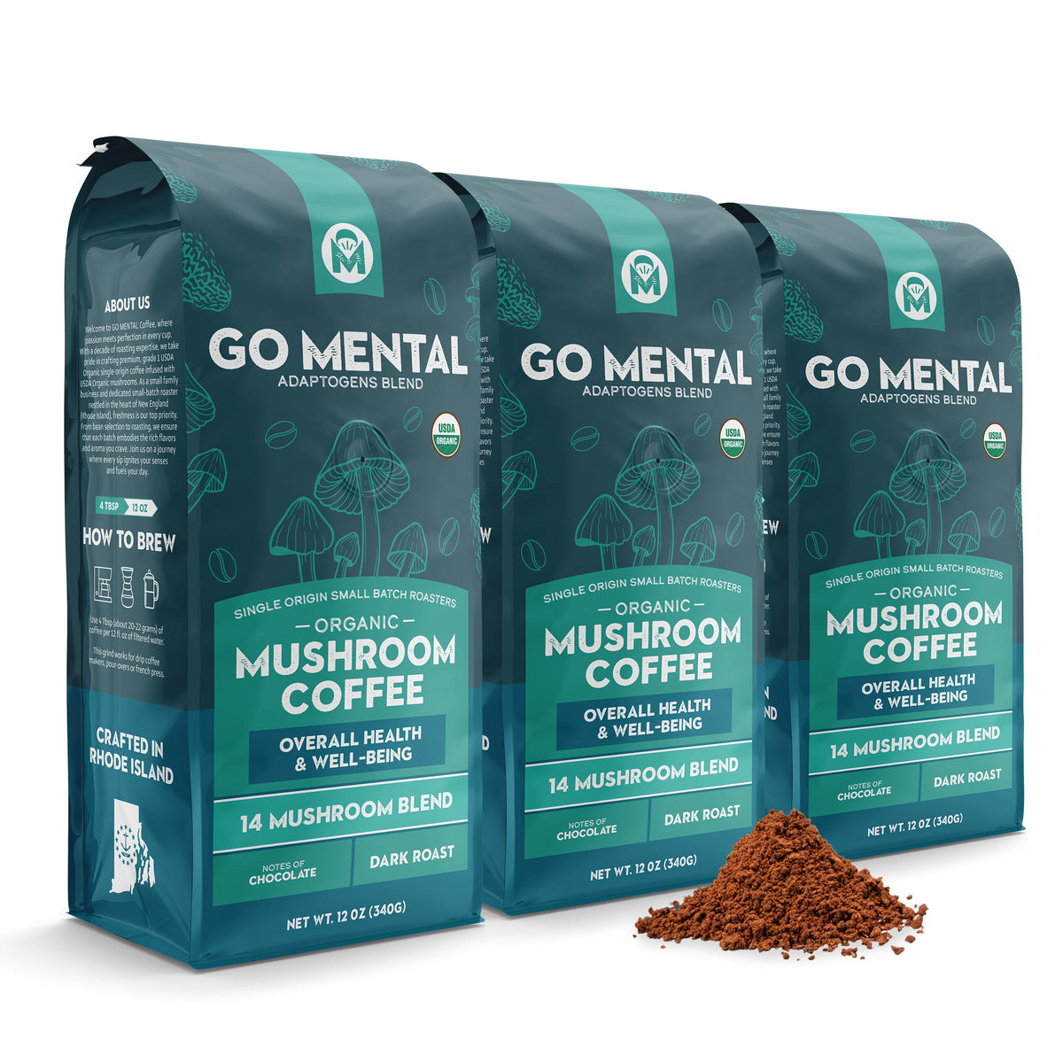 GO MENTAL 14 mushroom coffee blend — product image 8