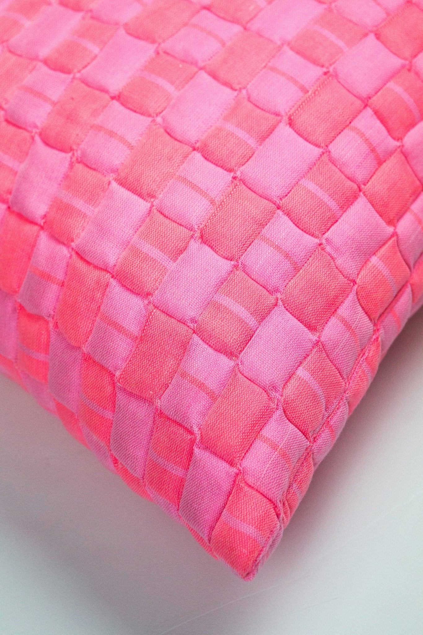 Archive New York Sujani Quilted Pillow - Neon Pink