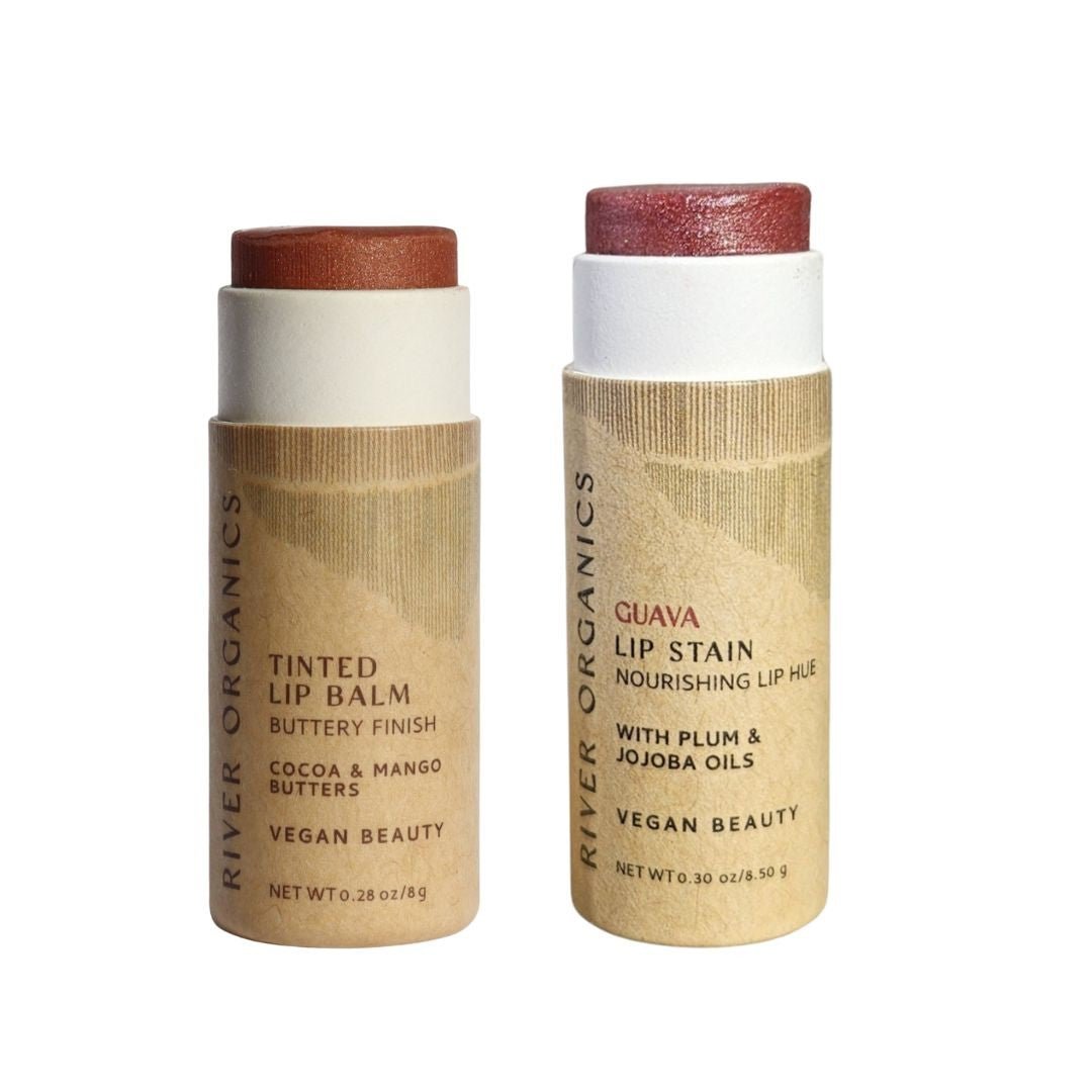 River Organics Lip Balm or Lip Stain Sets