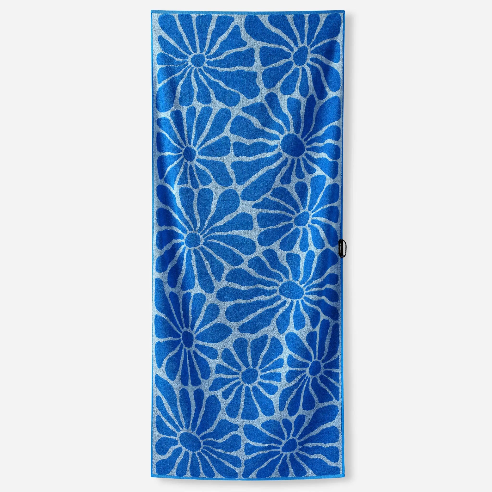 Nomadix Organic Cotton Beach Towel: Lazy Daisy Stellar Coastal Blue