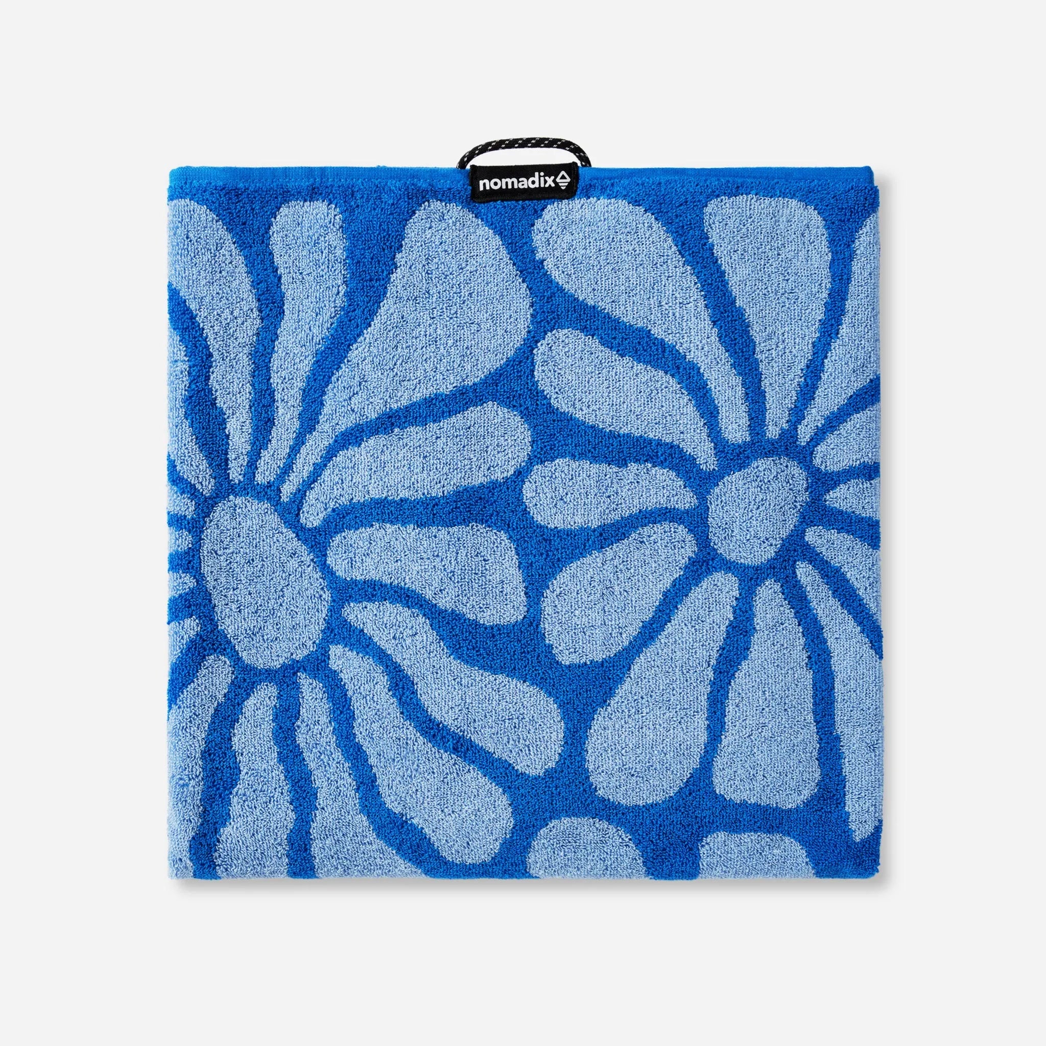 Nomadix Organic Cotton Beach Towel: Lazy Daisy Stellar Coastal Blue