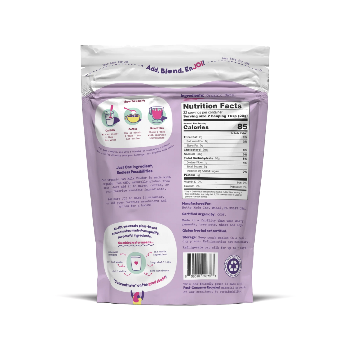 JOI Organic Oat Milk Powder 2-Pack product image 3