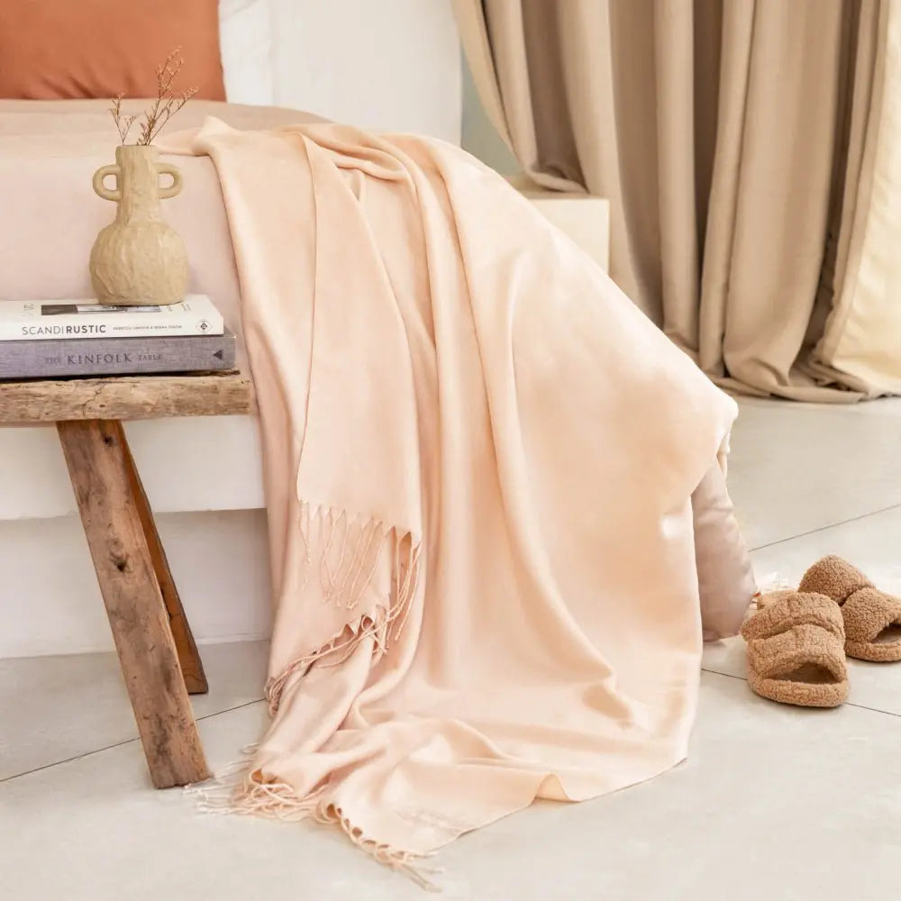 Ettitude Vegan Cashmere Throw Blanket