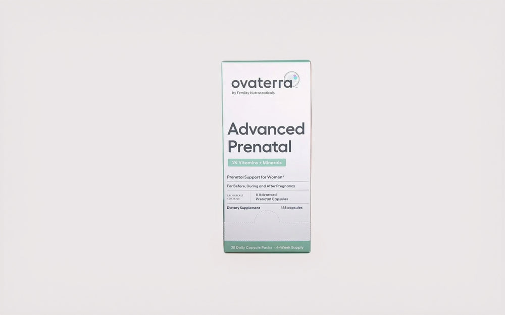 Ovatarra Advanced Prenatal supplement packaging on a white background