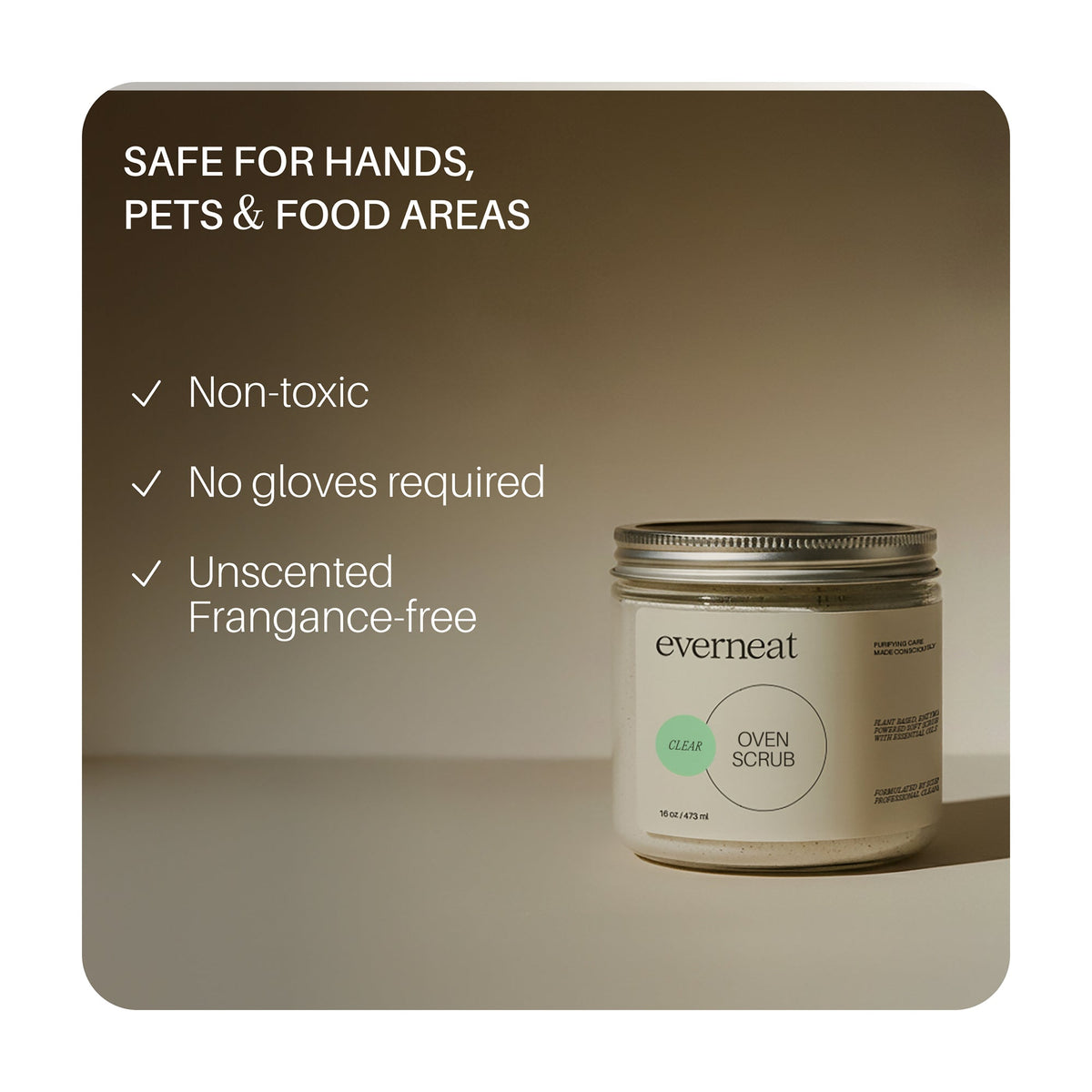 Everneat Oven Scrub - Plastic Jar (16oz)
