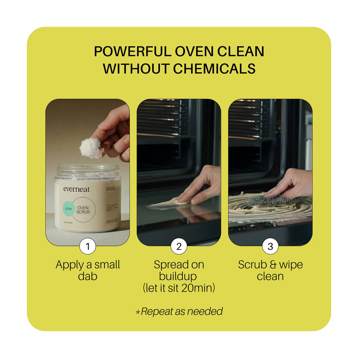 Everneat Oven Scrub - Plastic Jar (16oz)