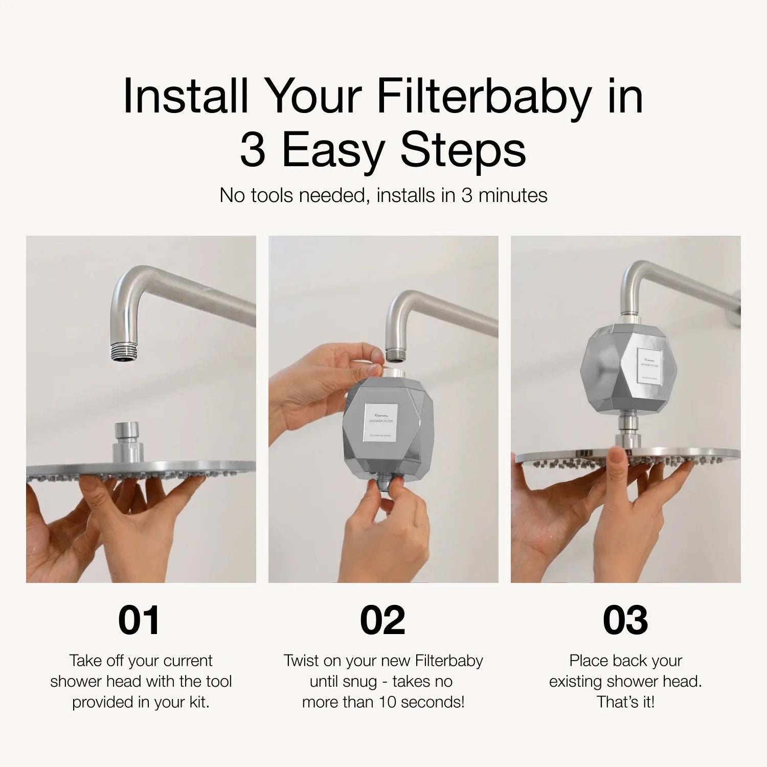 Filterbaby Diamond Series Shower Filter