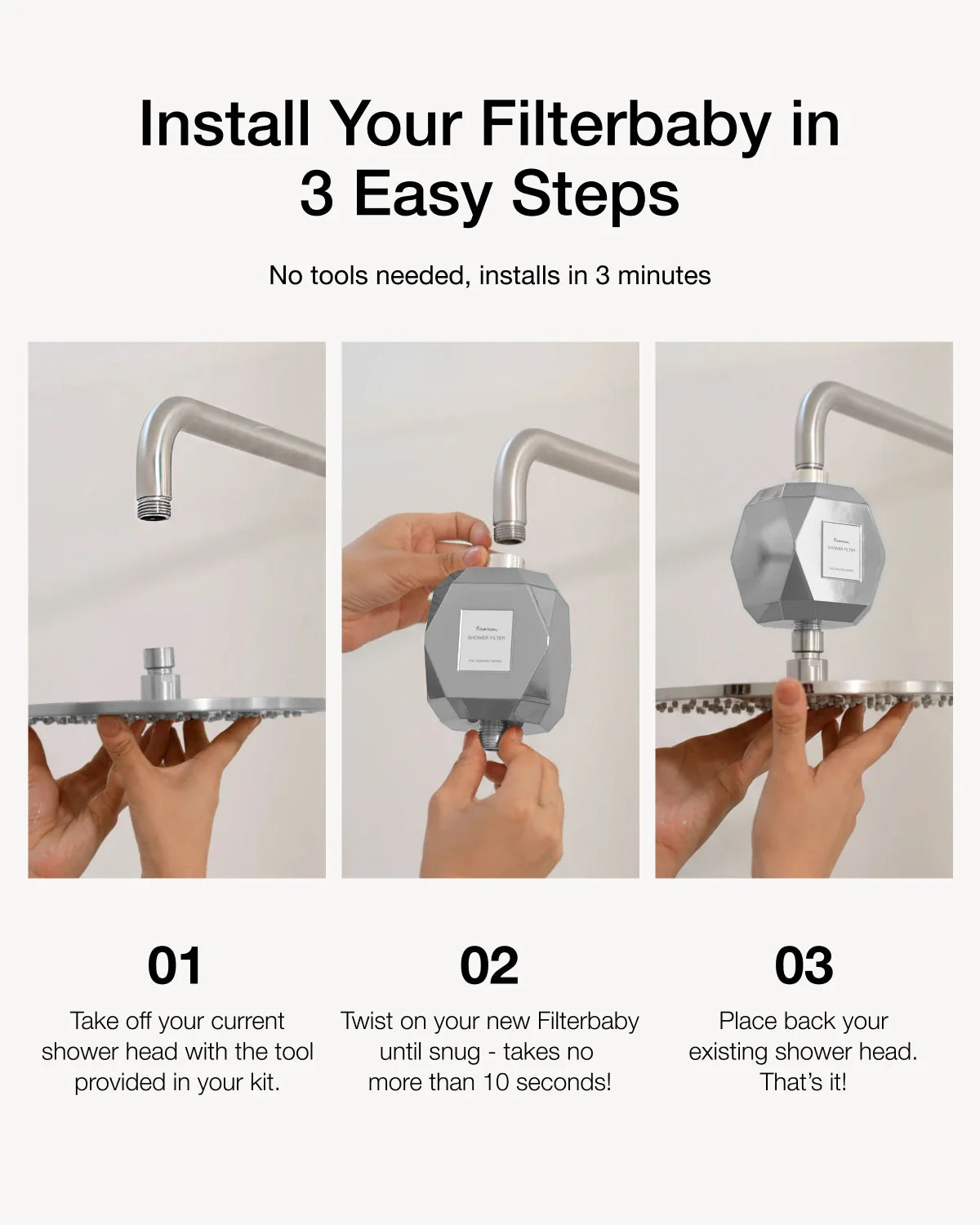 Filterbaby Diamond Series Shower Filter