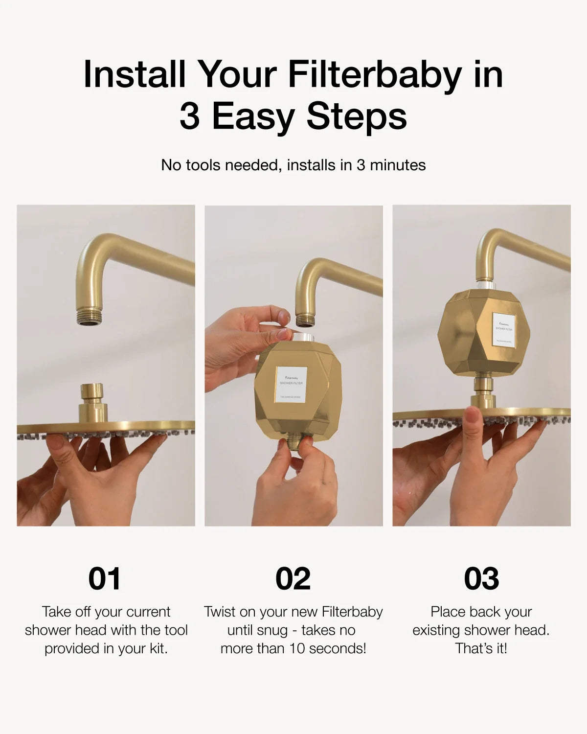 Filterbaby Diamond Series Shower Filter