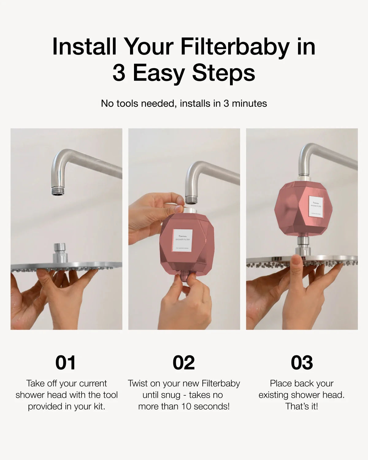 Filterbaby Diamond Series Shower Filter