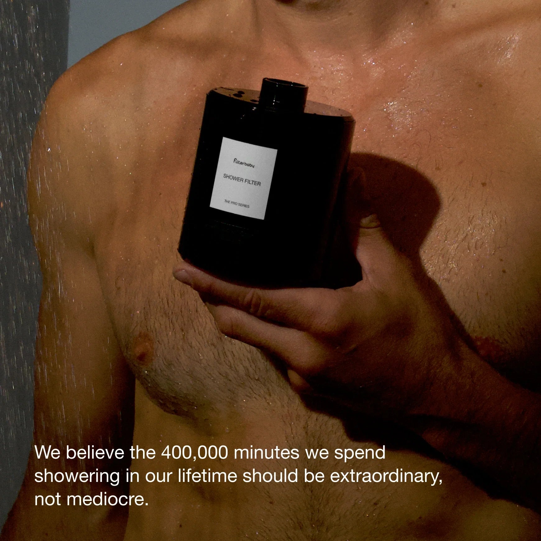 Filterbaby Pro Series Titanium Aluminum Shower Filter