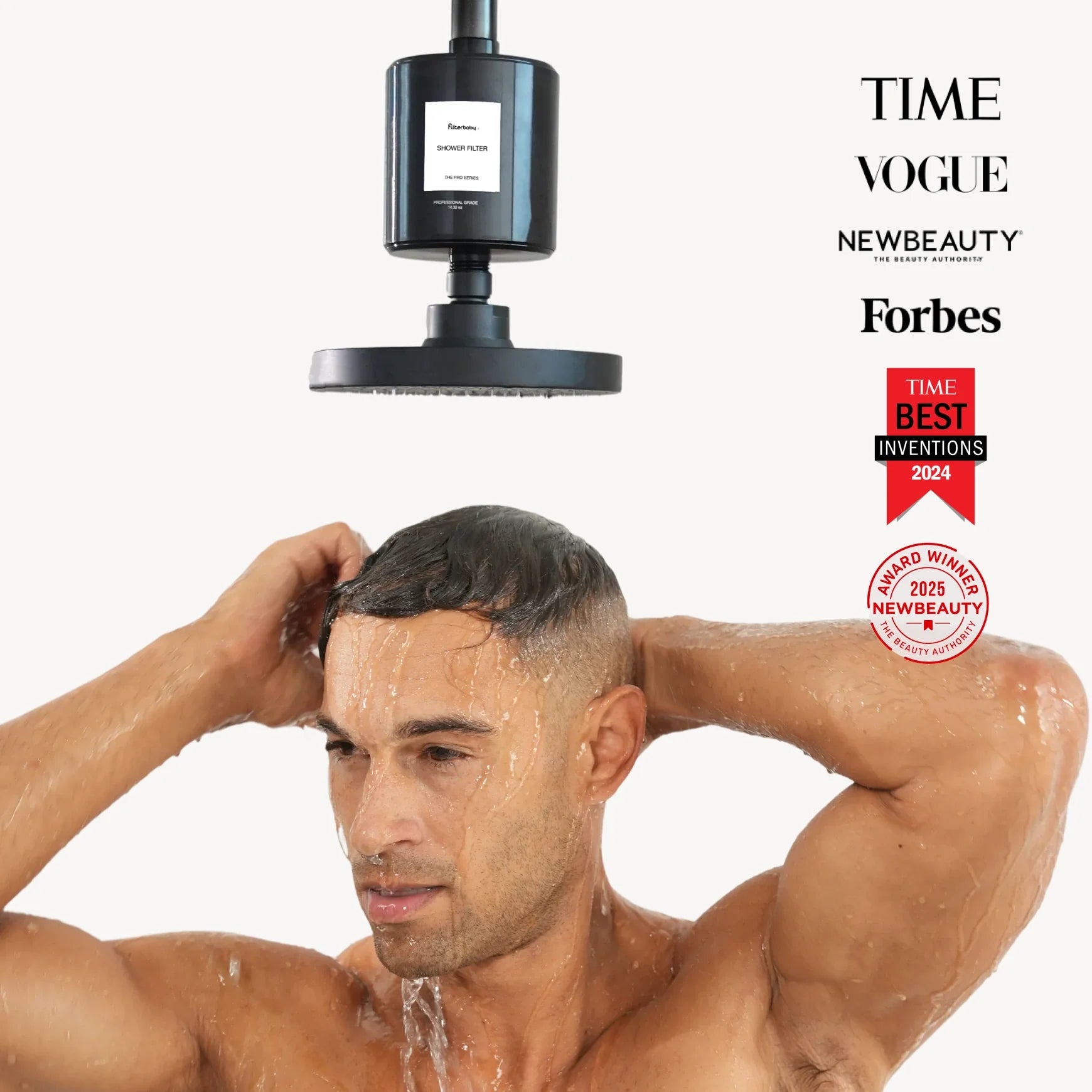 Filterbaby Pro Series Titanium Aluminum Shower Filter