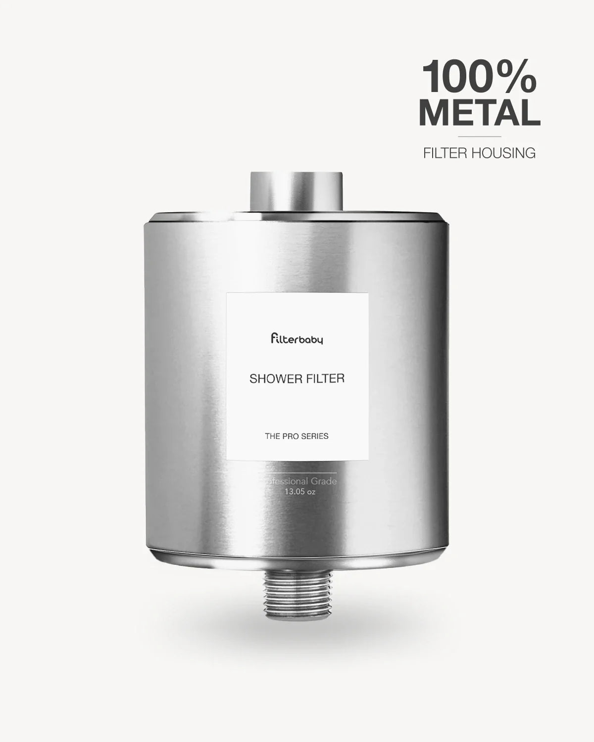 Filterbaby Pro Series Titanium Aluminum Shower Filter