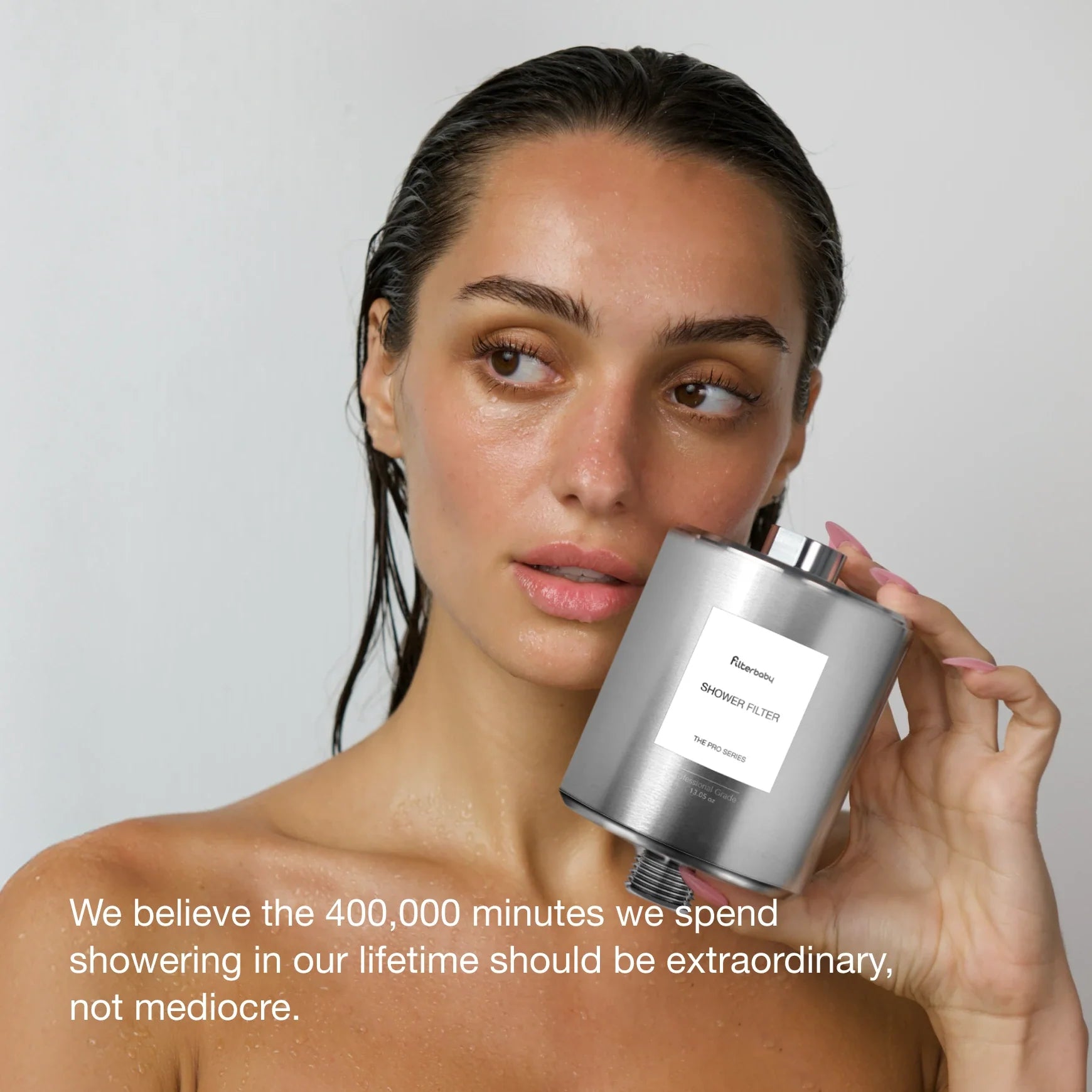 Filterbaby Pro Series Titanium Aluminum Shower Filter