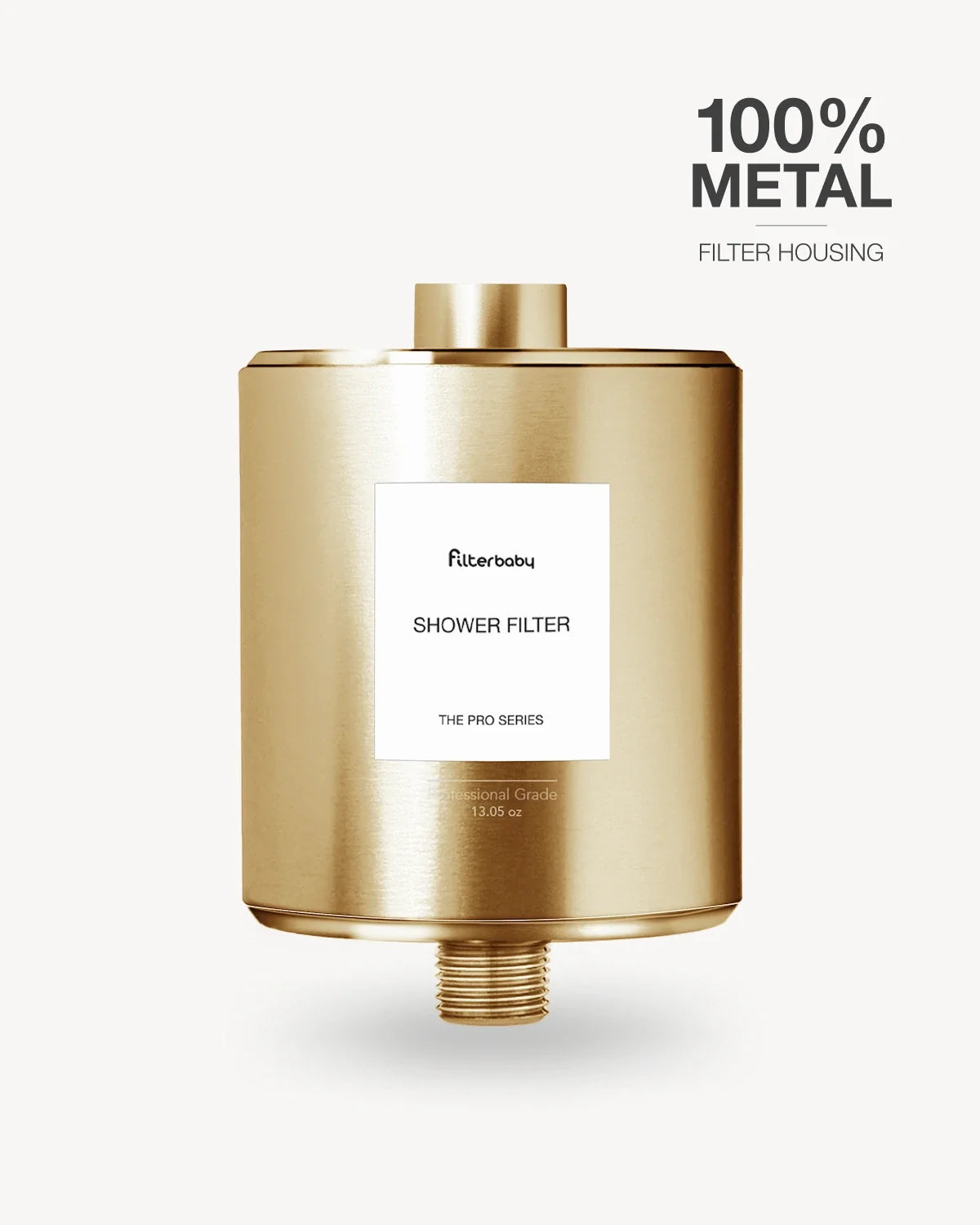 Filterbaby Pro Series Titanium Aluminum Shower Filter