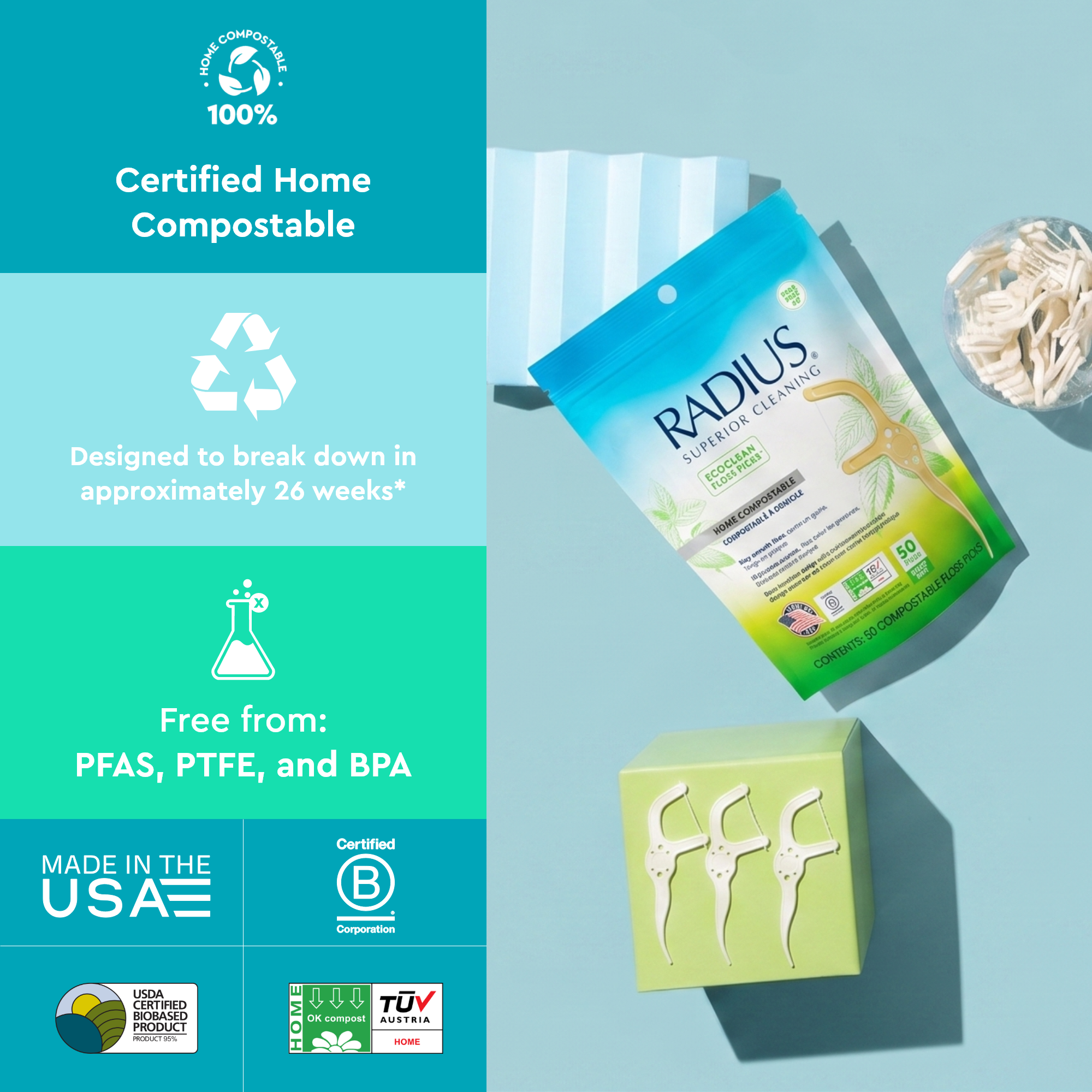 Radius EcoClean Floss Pick