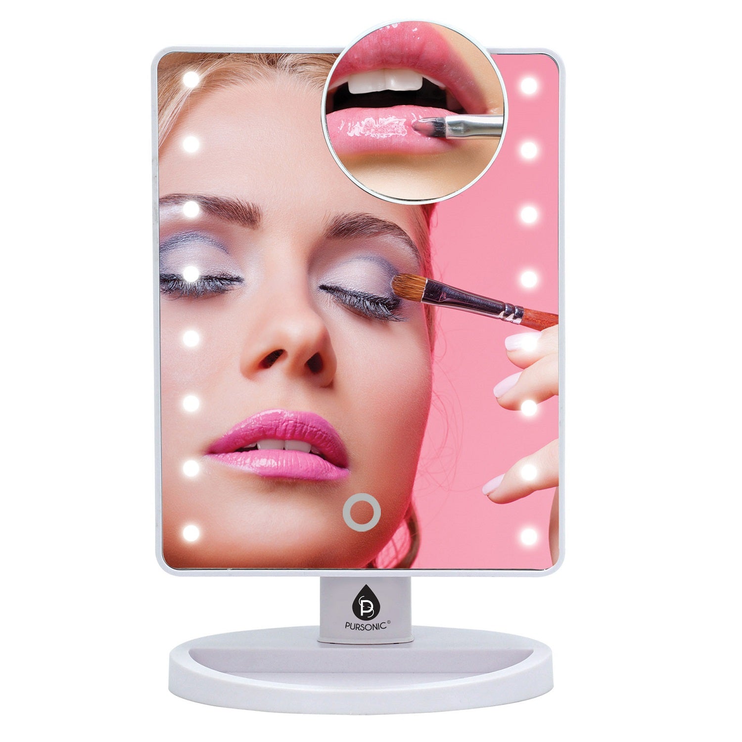 Pursonic LED Lighted Vanity Makeup Mirror