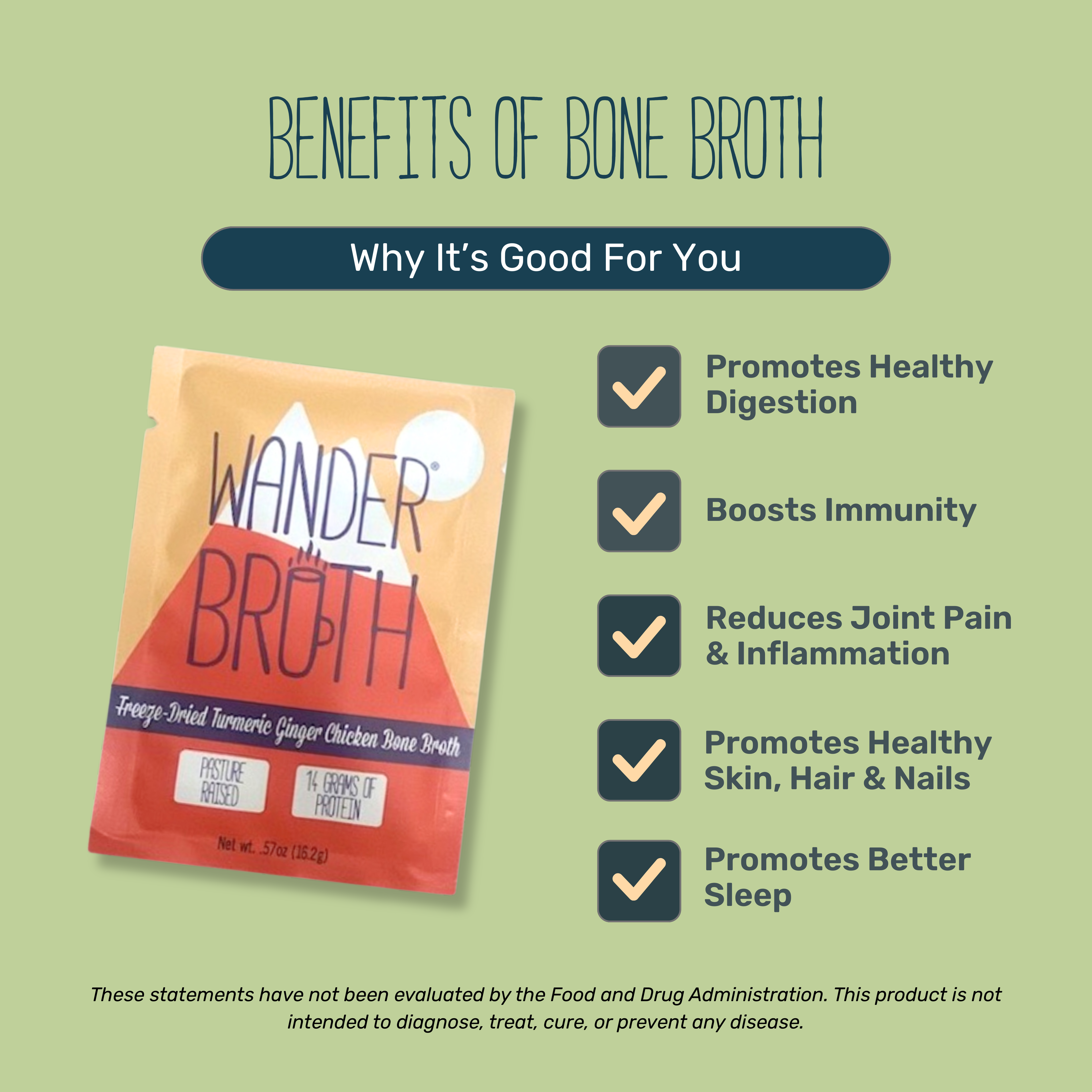Organic Pasture-Raised Turmeric Ginger Chicken Bone Broth  - 2 Pack