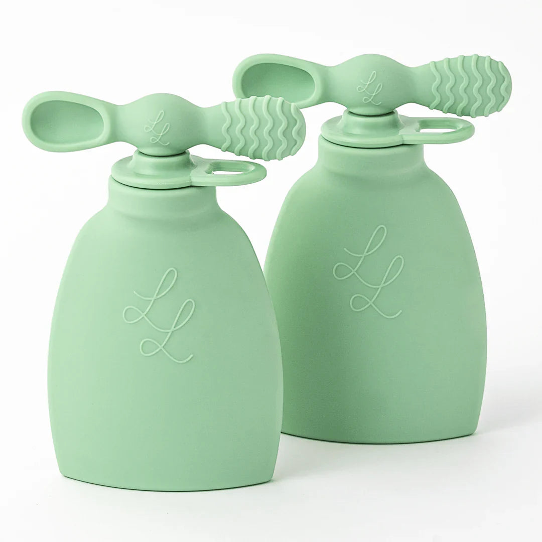 Lowcountry Littles The Palmetto Pouch 2-Pack: Nontoxic Reusable Smoothie Pouch