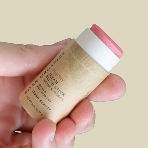River Organics Creamy Vegan Blush Stick -  Peachy