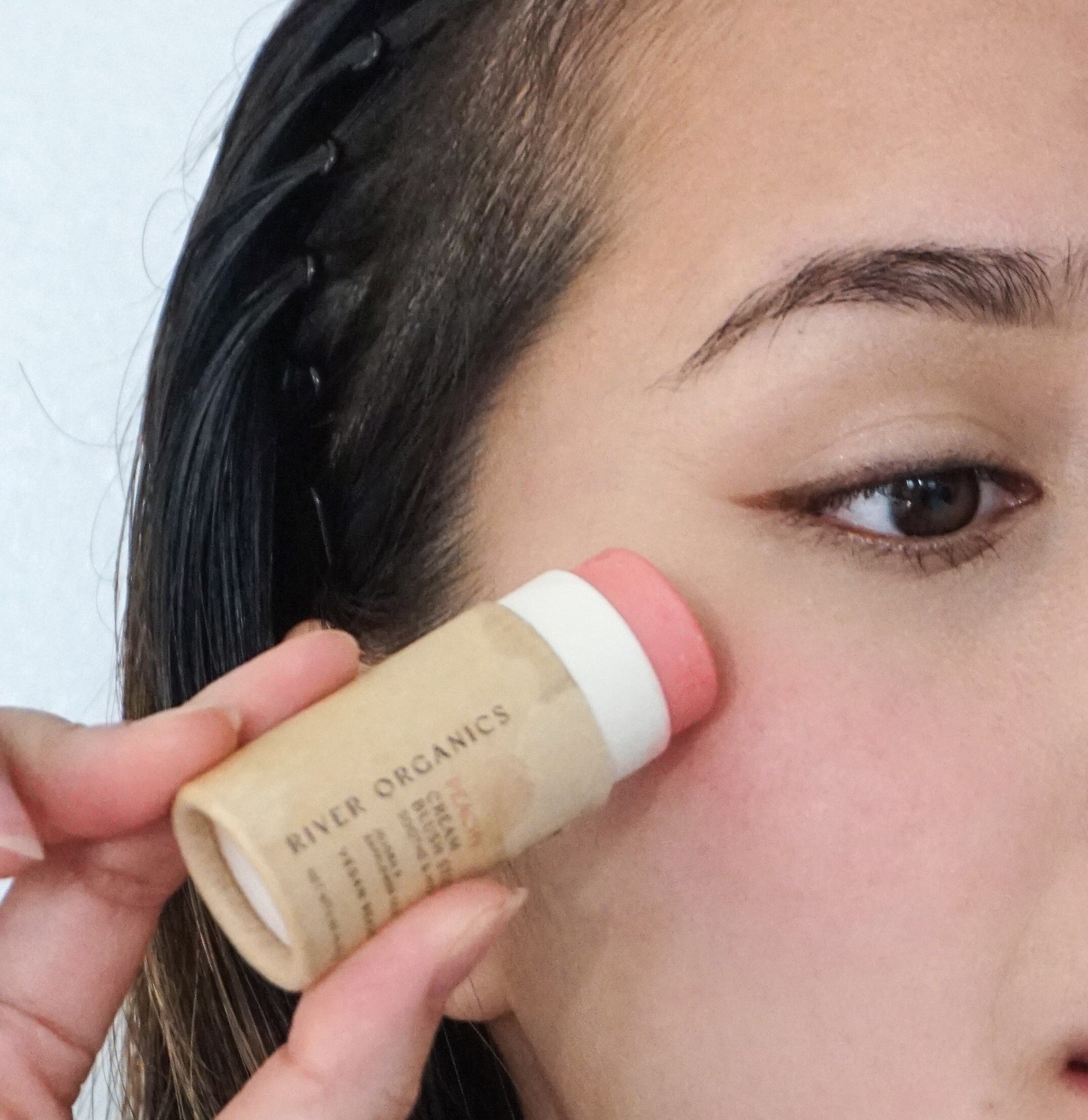 River Organics Creamy Vegan Blush Stick -  Peachy