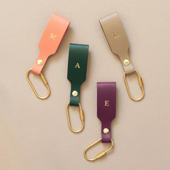 42. Personalized Leather Keychain