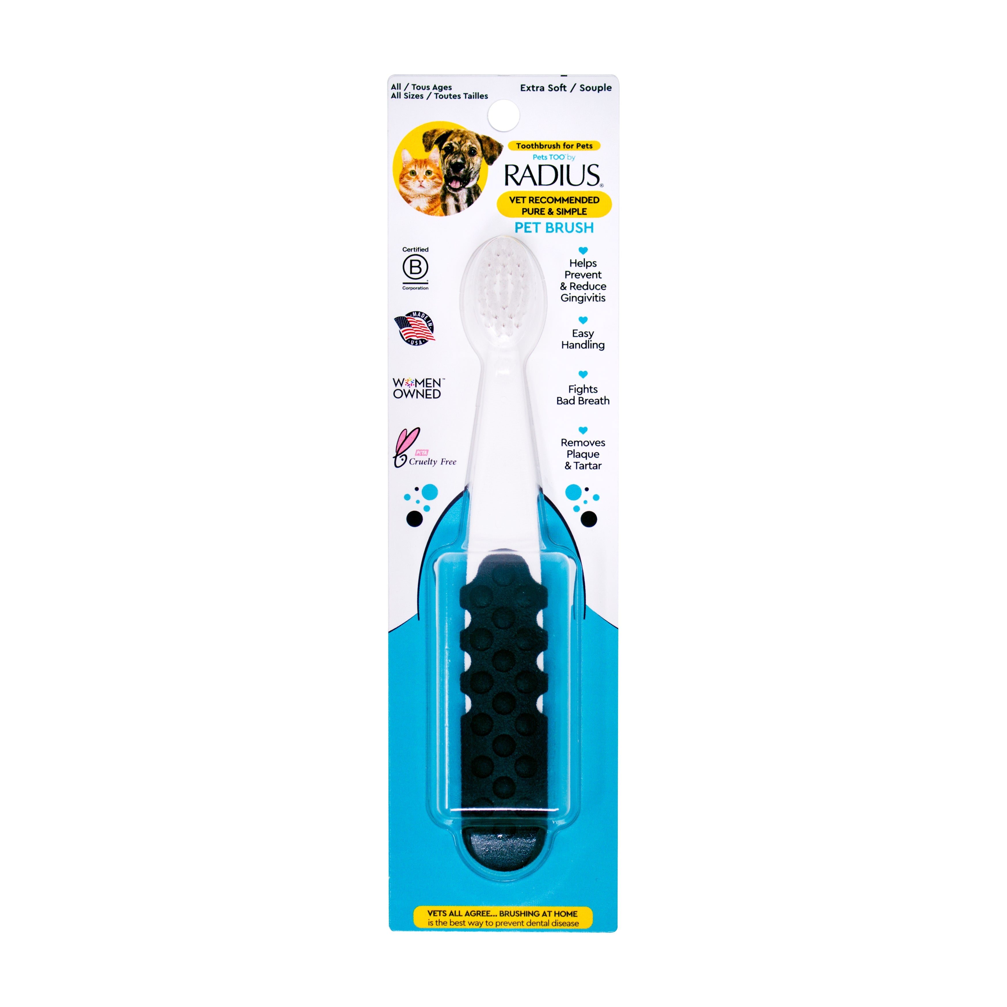 Radius Lush & Plush Soft Pet Toothbrush
