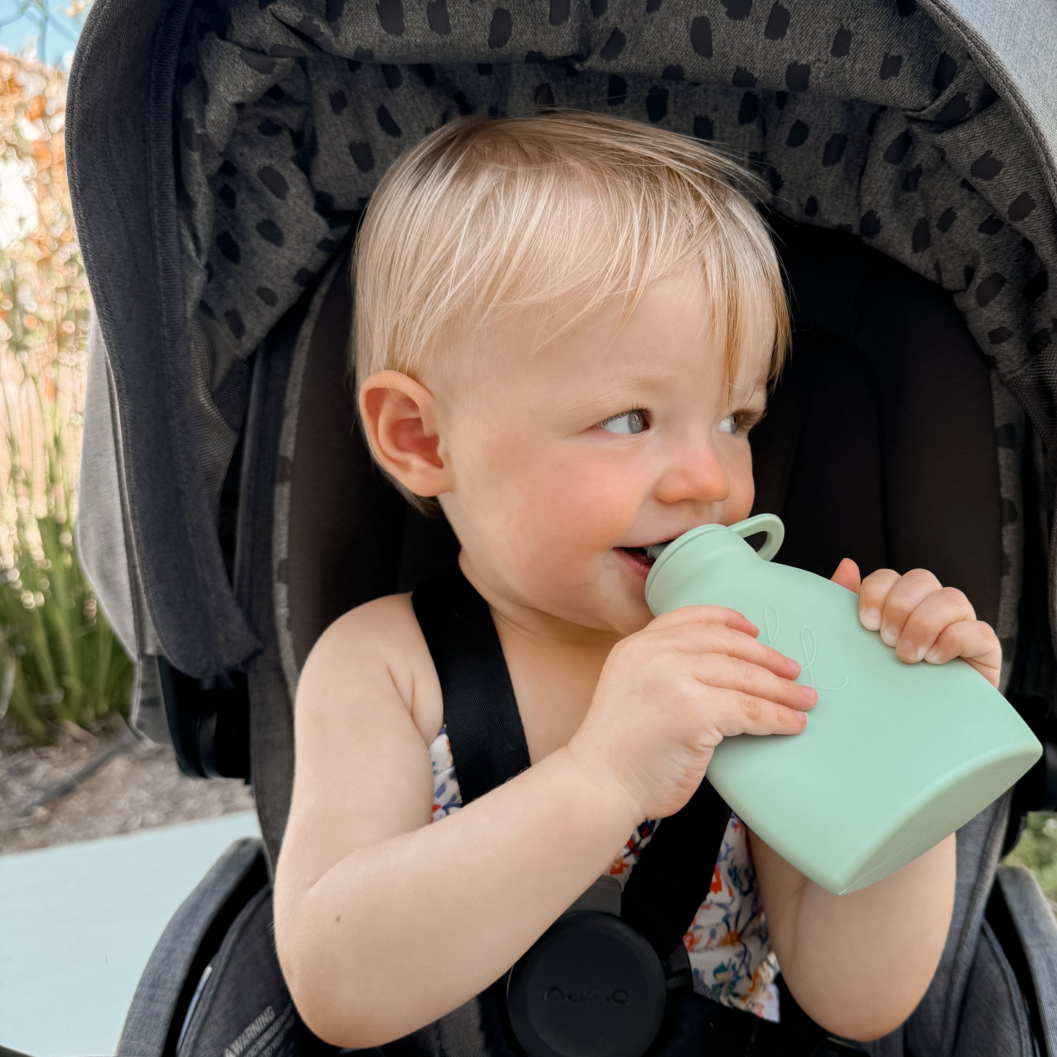 Lowcountry Littles The Palmetto Pouch 2-Pack: Nontoxic Reusable Smoothie Pouch