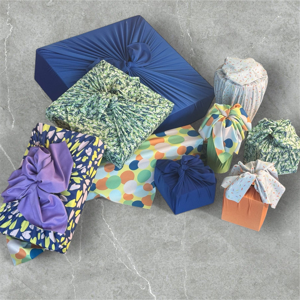 Shiki Wrap reusable fabric gift wrap All Occasion set of nine — image 9