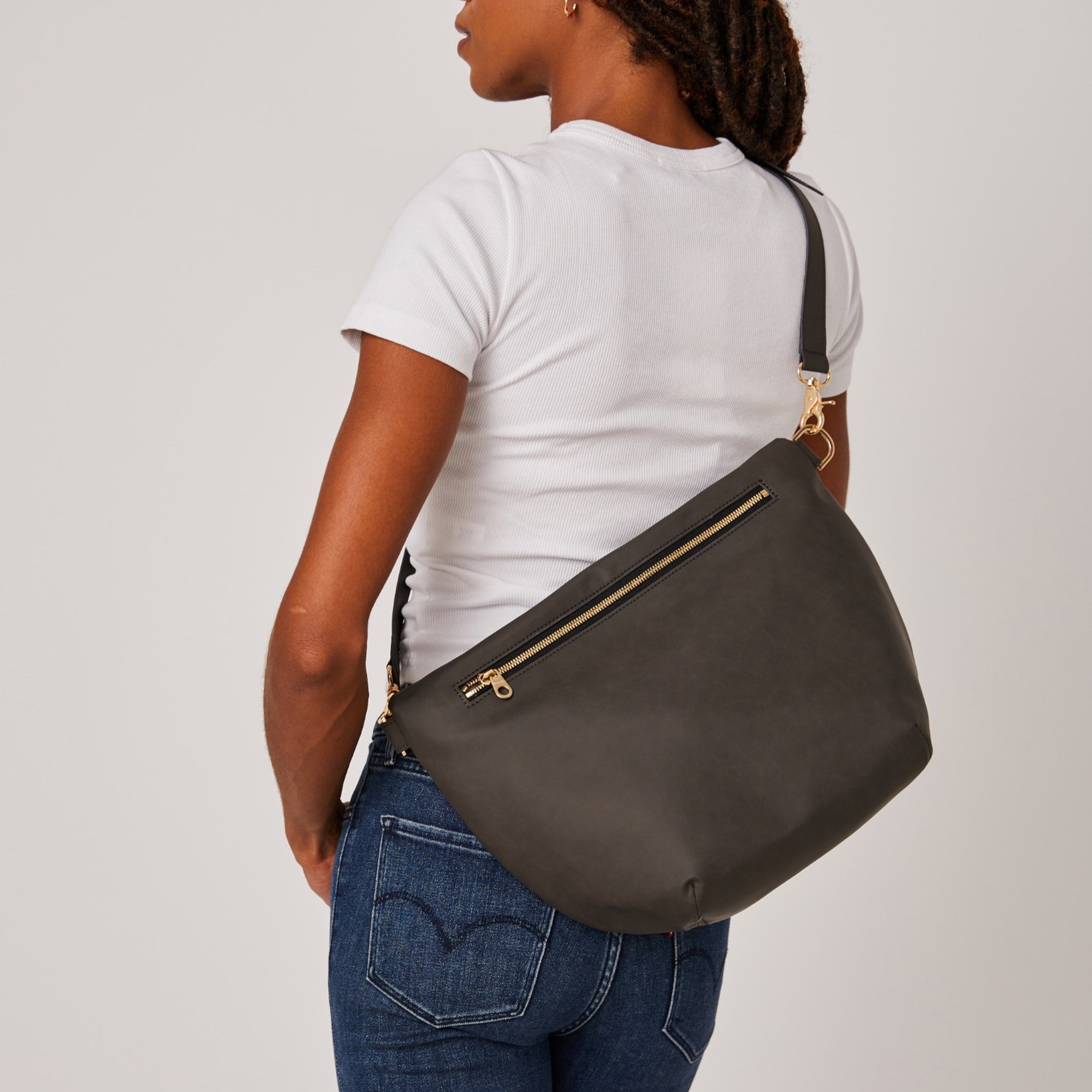Allégorie Pineapple Hobo Fanny Bag (Dark Grey)