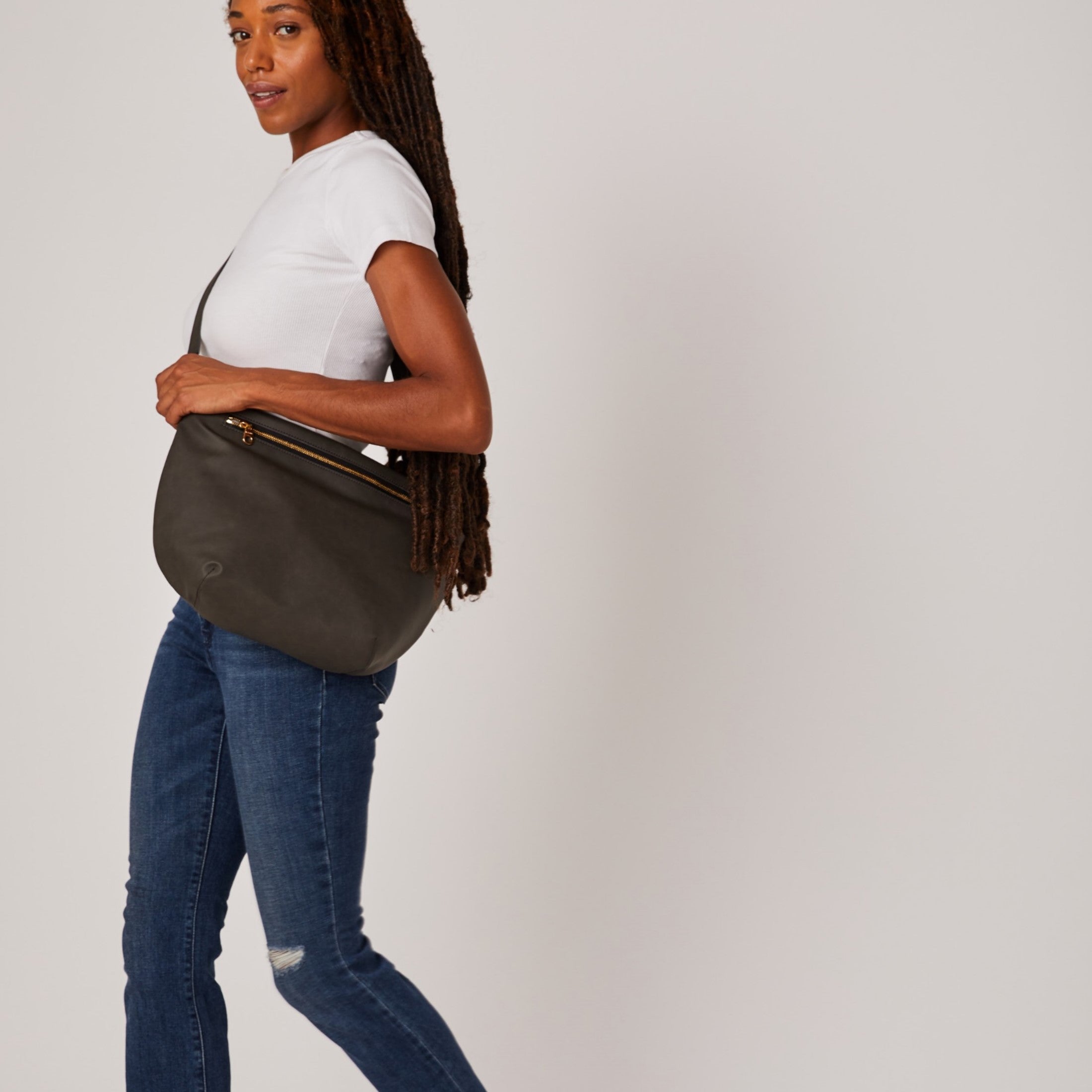 Allégorie Pineapple Hobo Fanny Bag (Dark Grey)