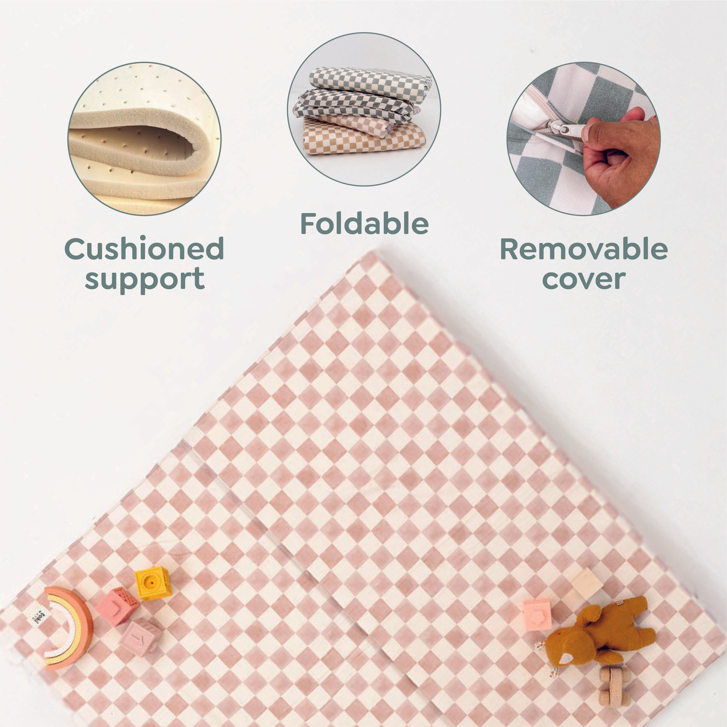 Toki Mats Tutu + Daisy Organic Cotton Mat