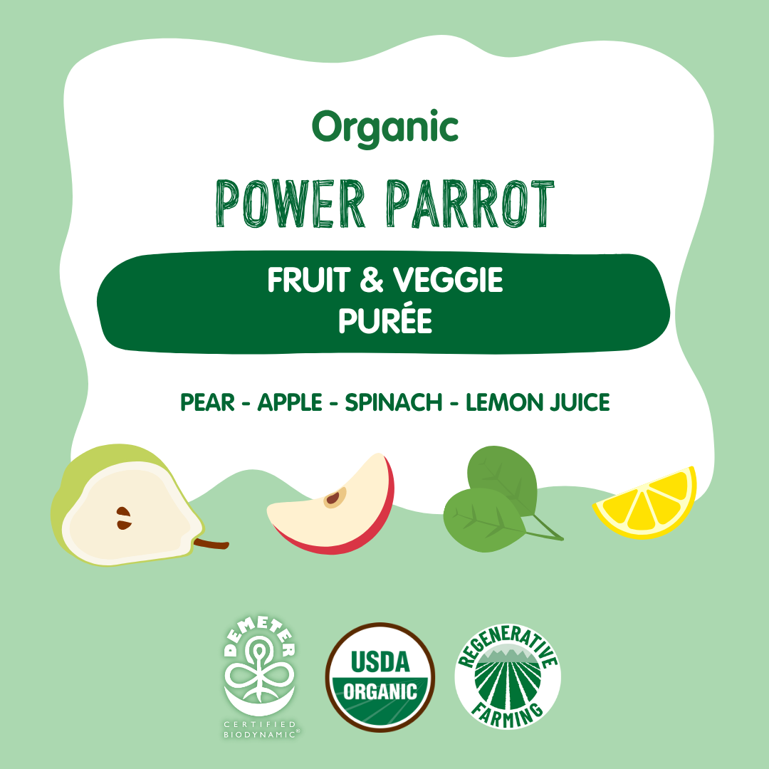 Holle Organic Power Parrot Fruit & Veggie Pouches